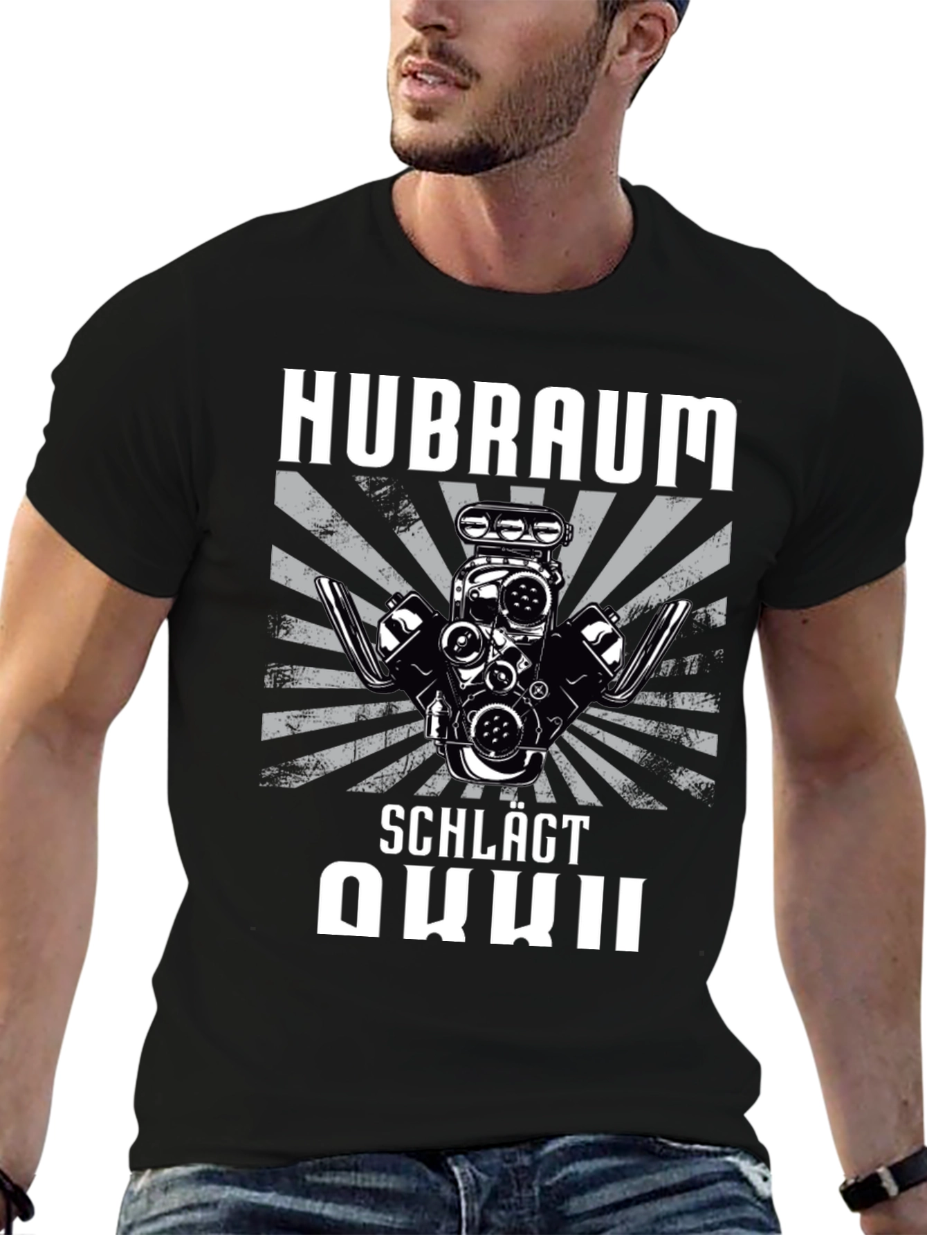 Hubraum Schlägt Akku Graphic T-Shirt