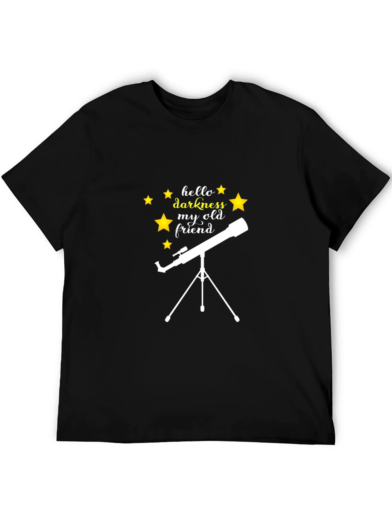 Hello Darkness My Old Friend Telescope T-Shirt