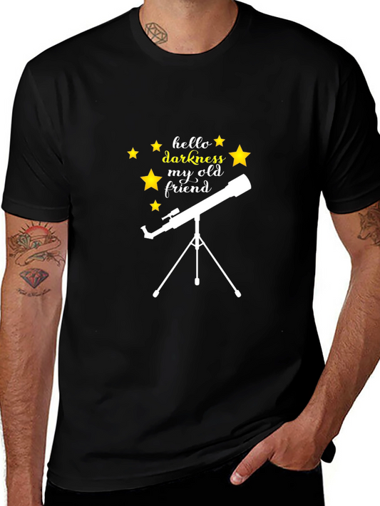 Hello Darkness My Old Friend Telescope T-Shirt