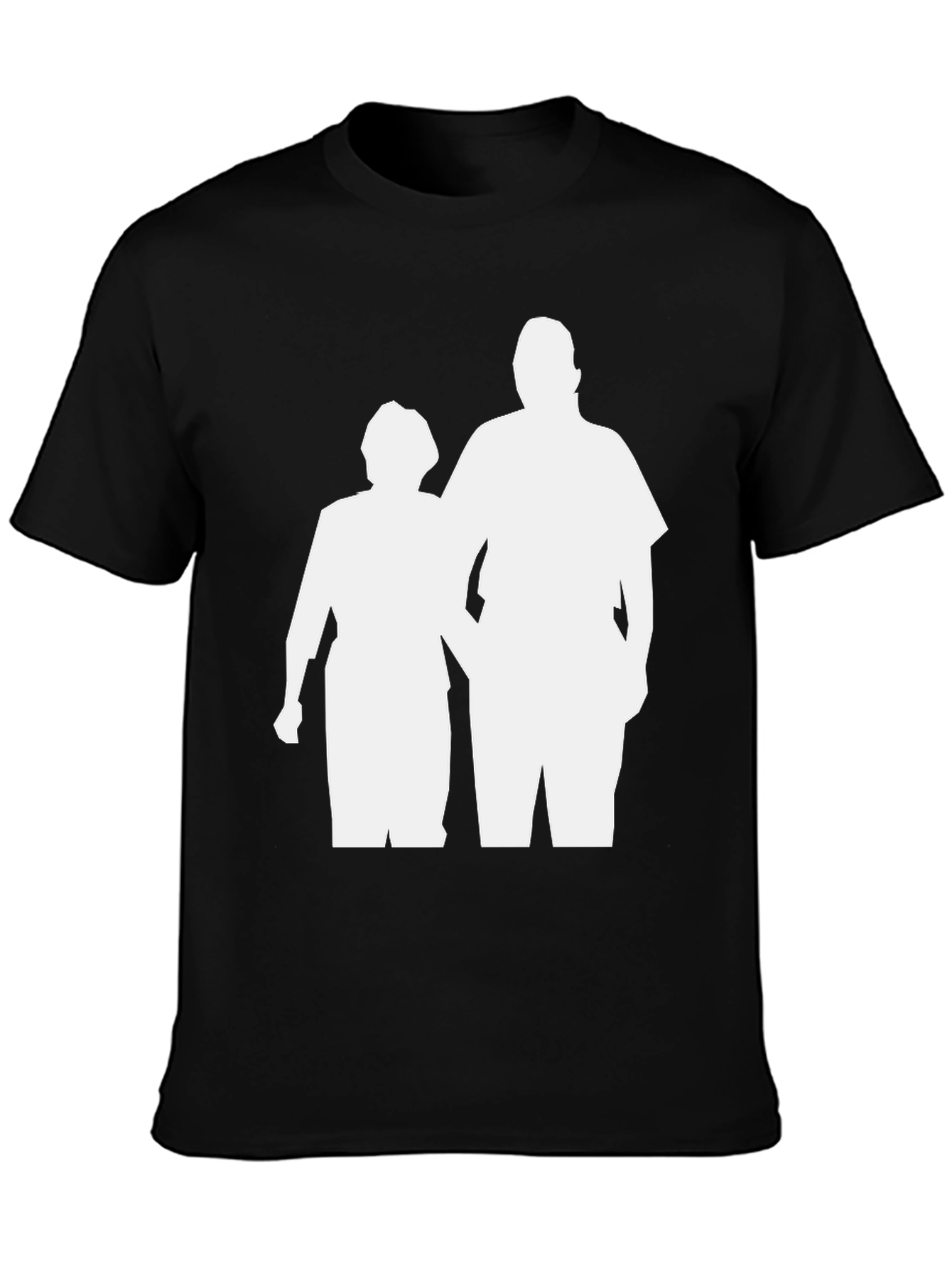 Black T-Shirt with Graphic Print