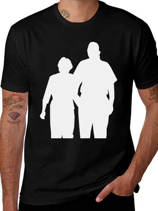 Black T-Shirt with Graphic Print
