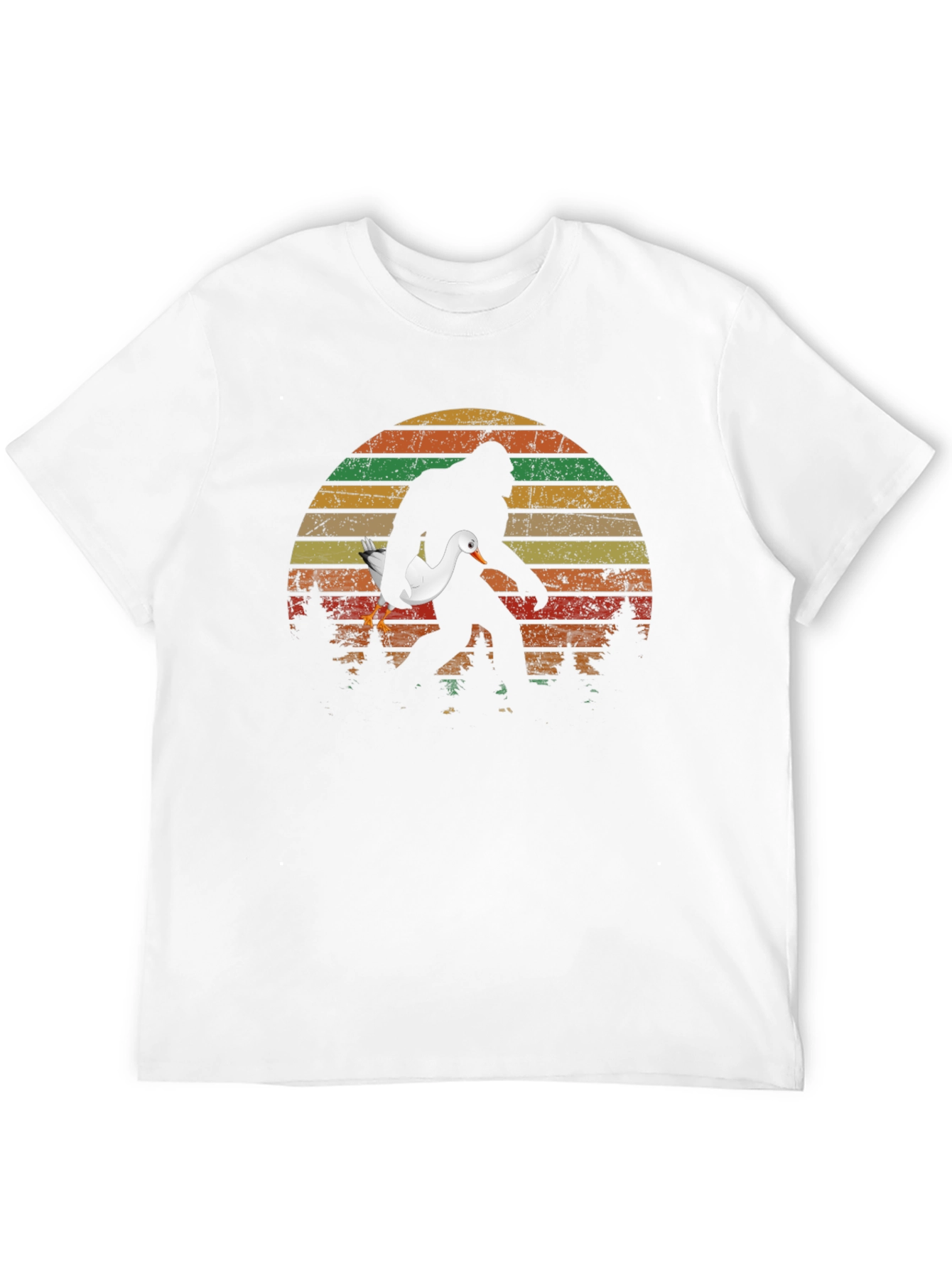 Sasquatch Duck Sunset T-Shirt