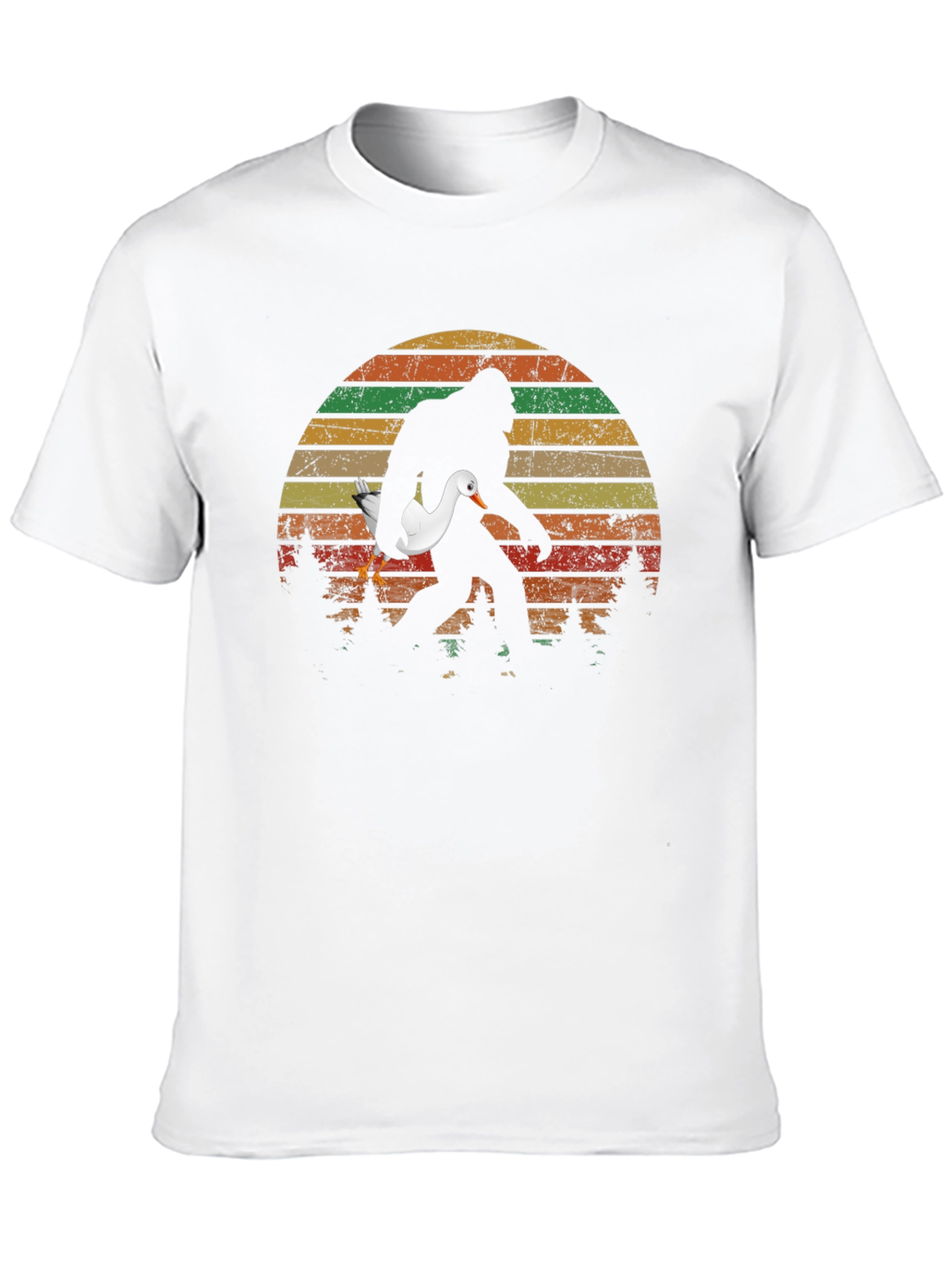 Sasquatch Duck Sunset T-Shirt