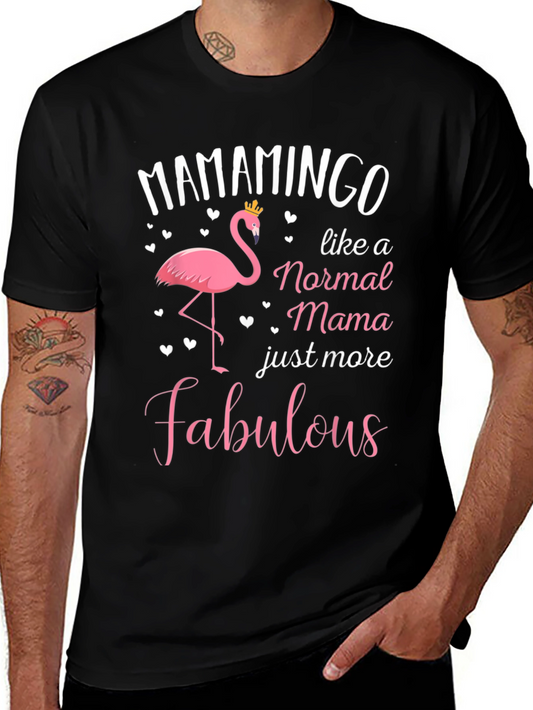 MAMAMINGO T-Shirt Flamingo Mama Fabulous Graphic Tee