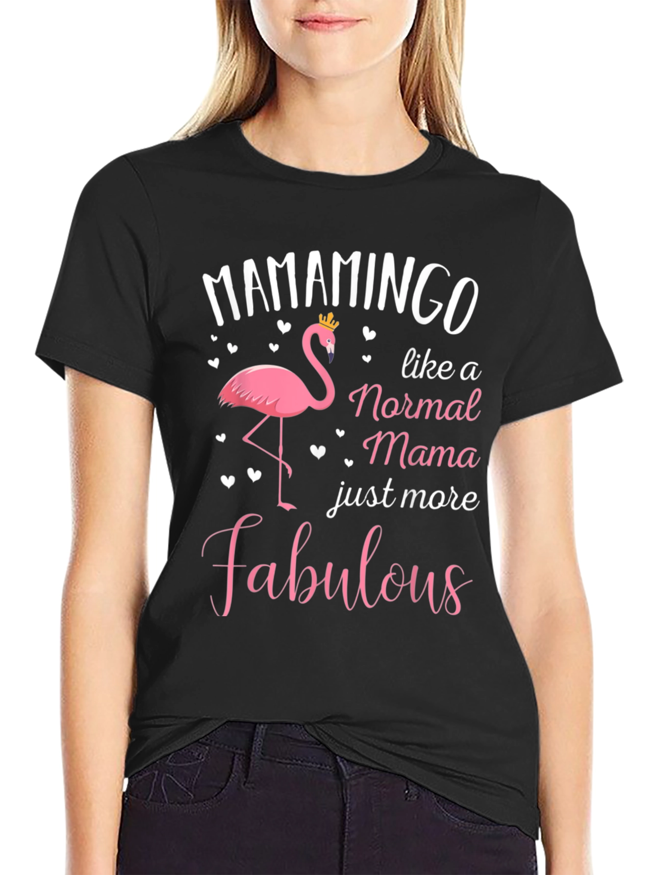 MAMAMINGO T-Shirt Flamingo Mama Fabulous Graphic Tee