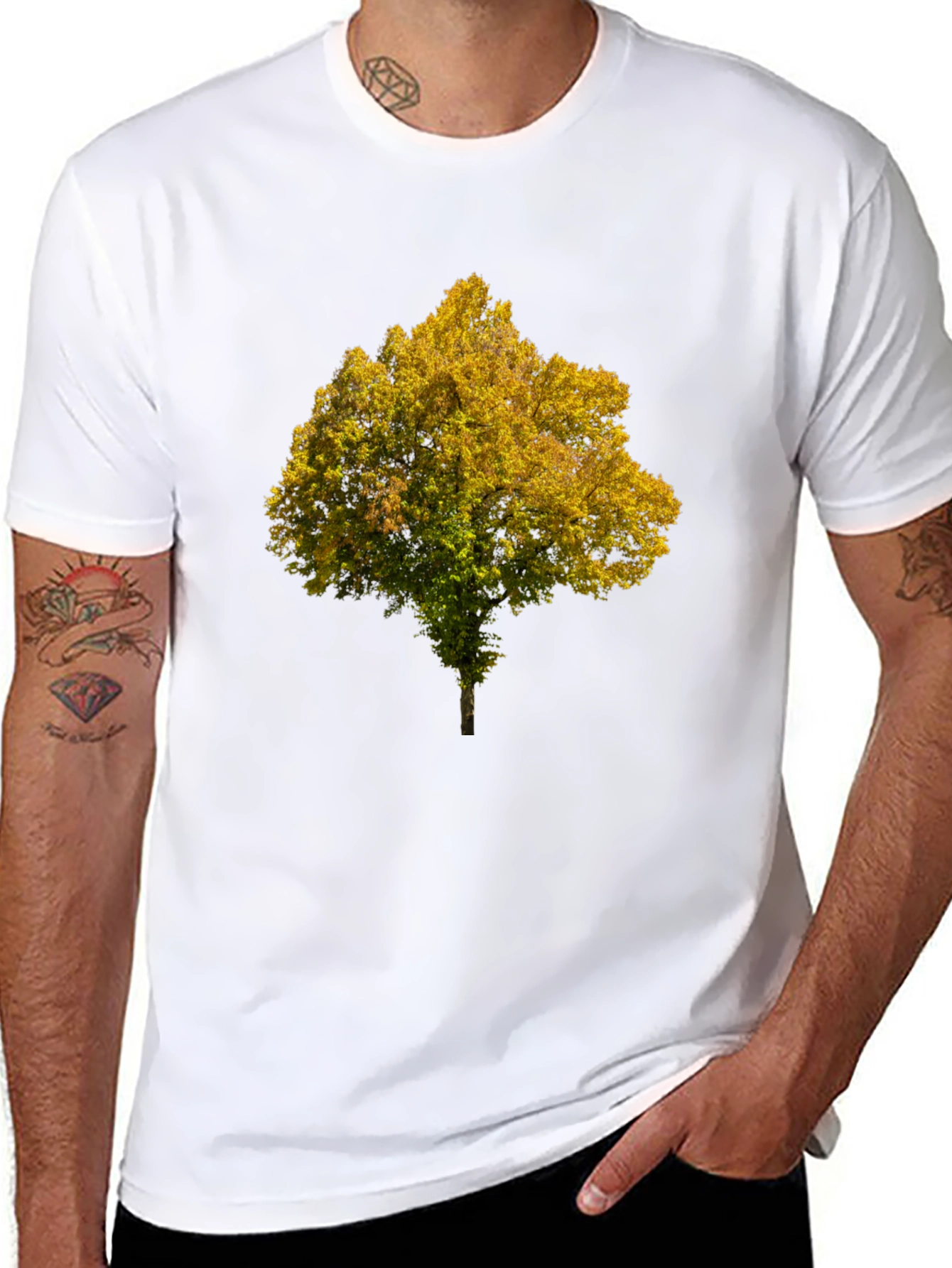 Tree Graphic Black T-Shirt