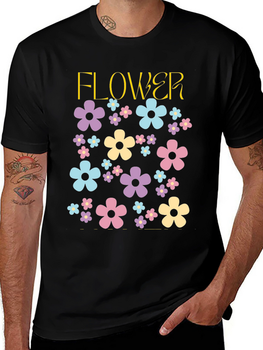 Floral Power T-Shirt - Retro Flower Design