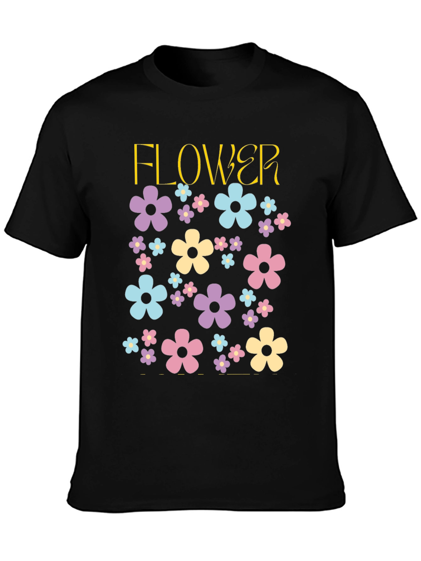 Floral Power T-Shirt - Retro Flower Design