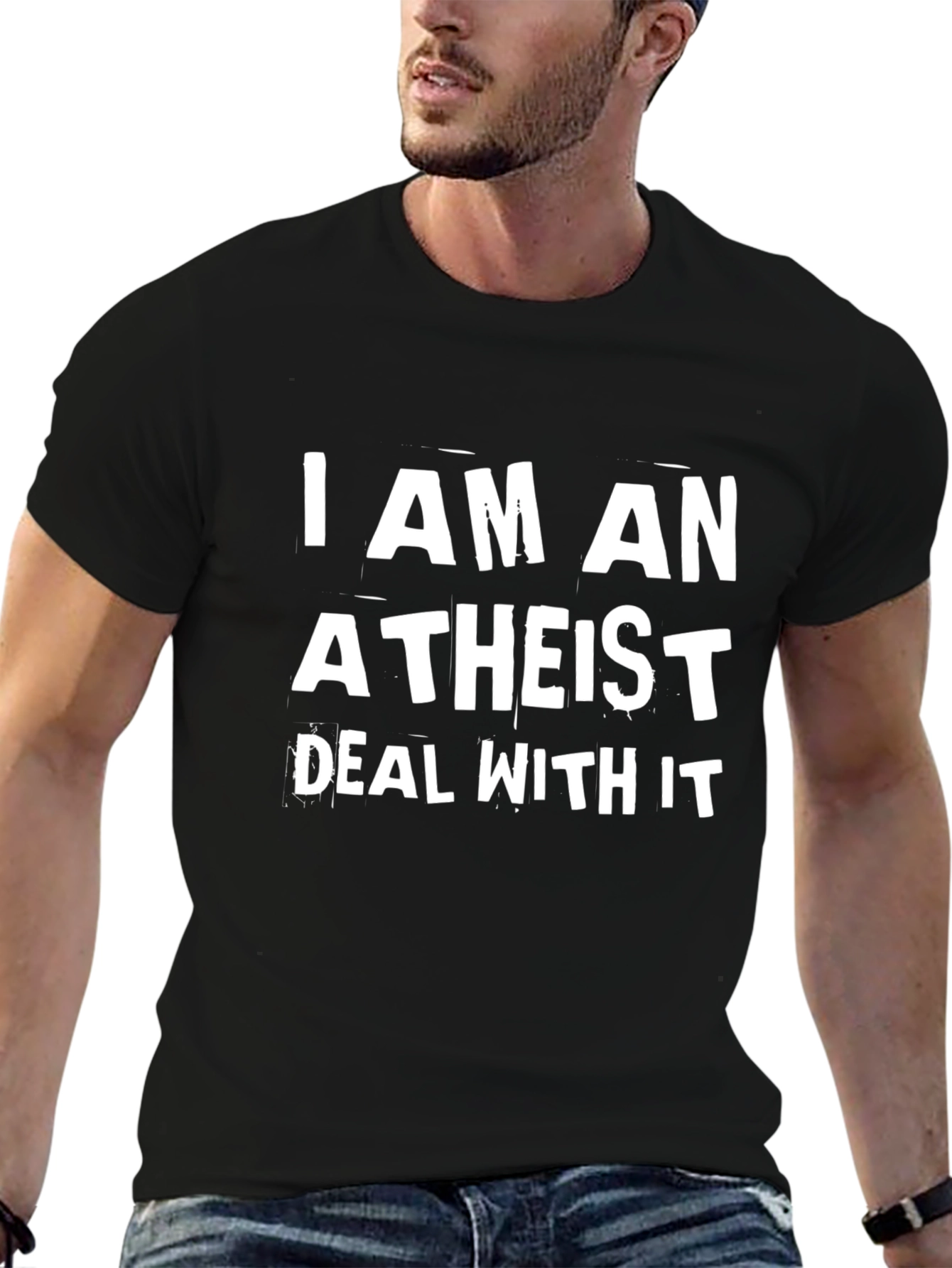 Atheist Slogan T-Shirt - Bold Statement Tee