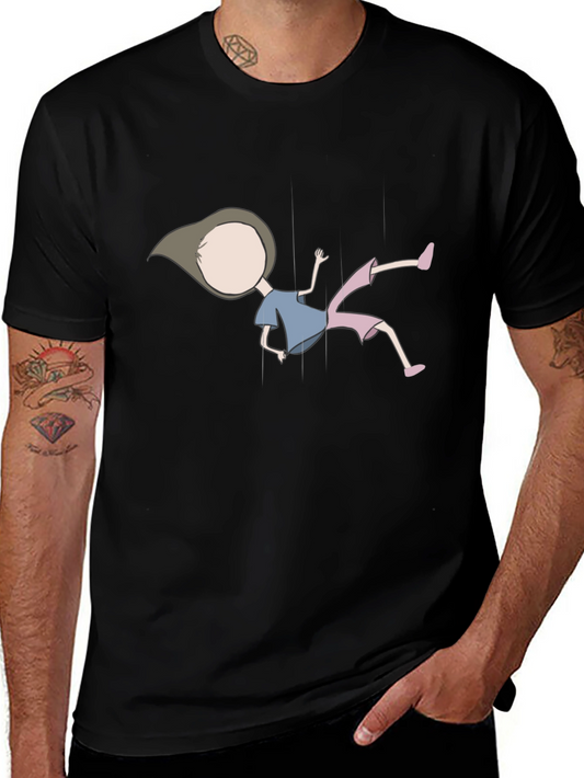 Black T-Shirt with Puppet Design