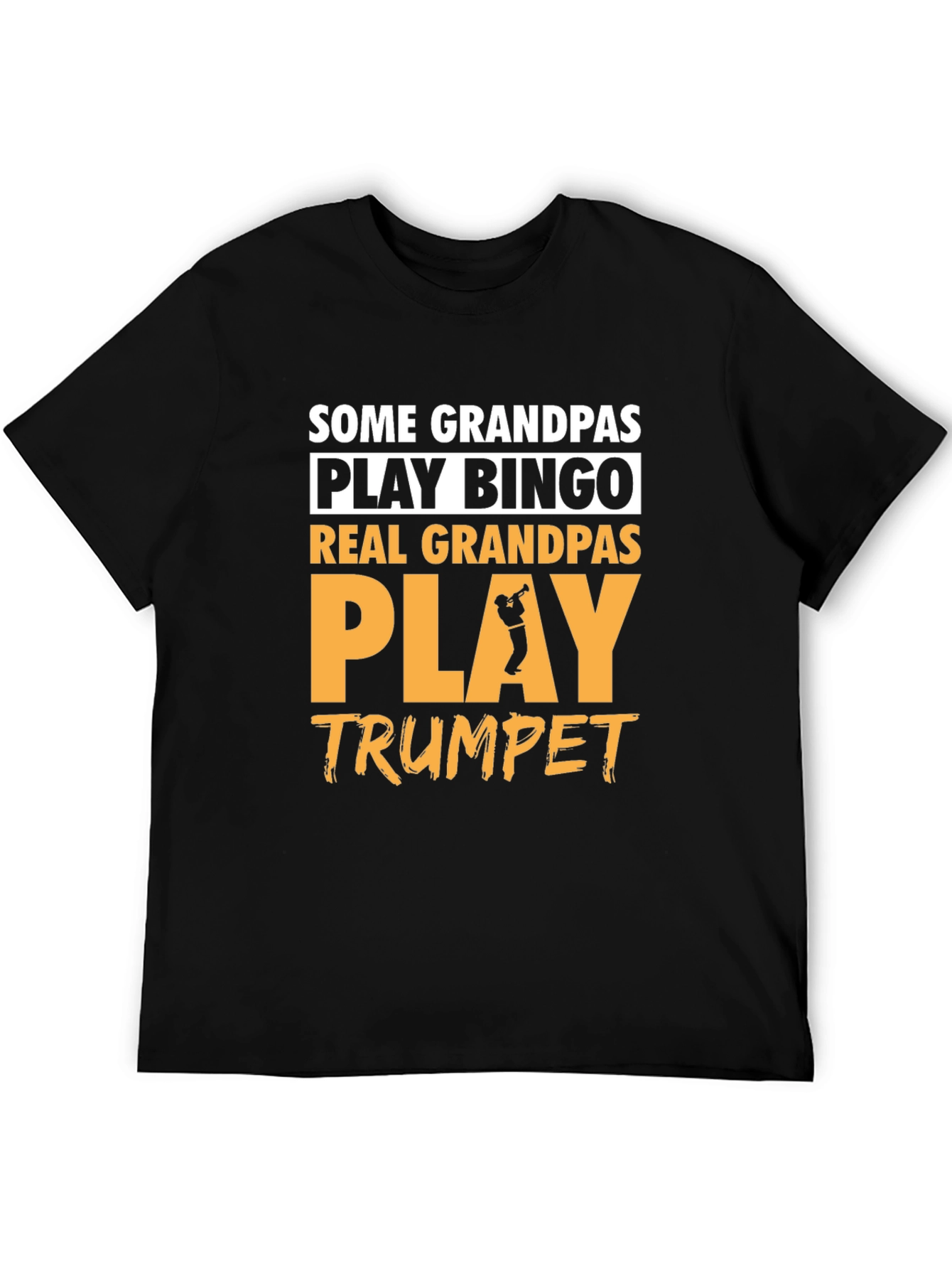 Real Grandpas Play Trumpet Graphic Tee