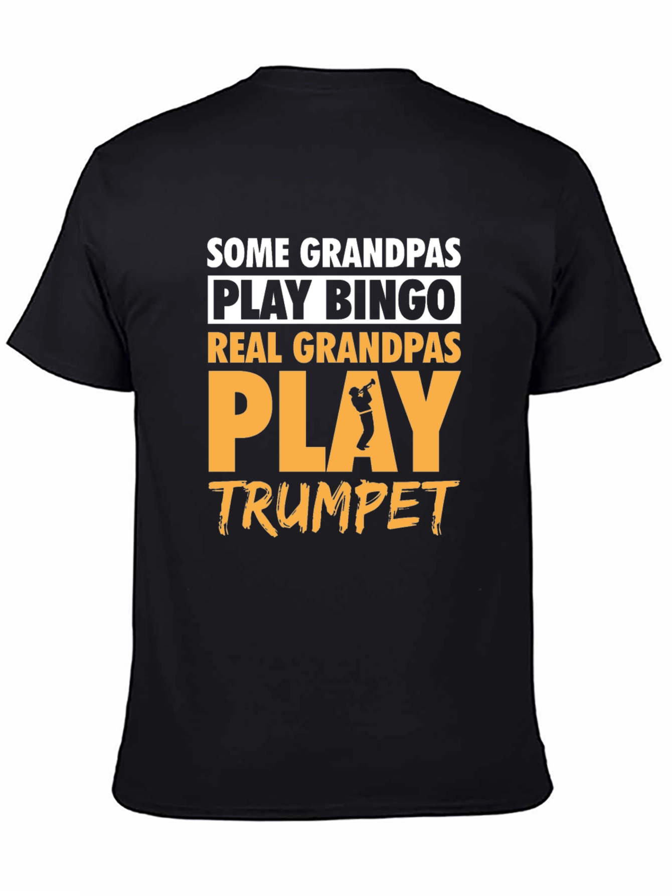 Real Grandpas Play Trumpet Graphic Tee