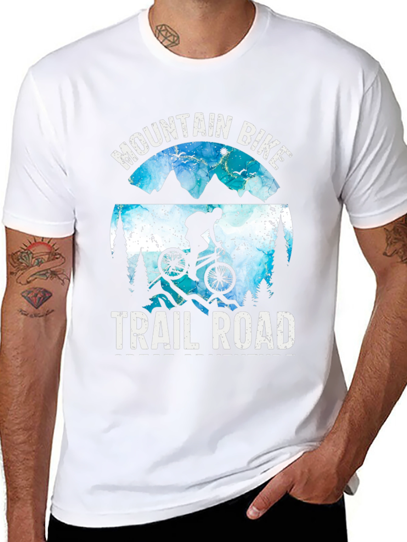 Mountain Bike Trail Road T-Shirt