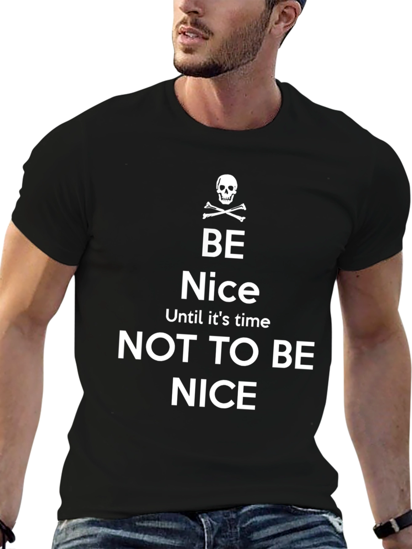 Be Nice Graphic Tee - Black