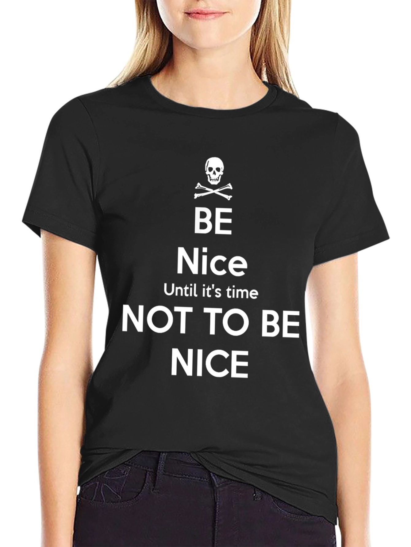 Be Nice Graphic Tee - Black