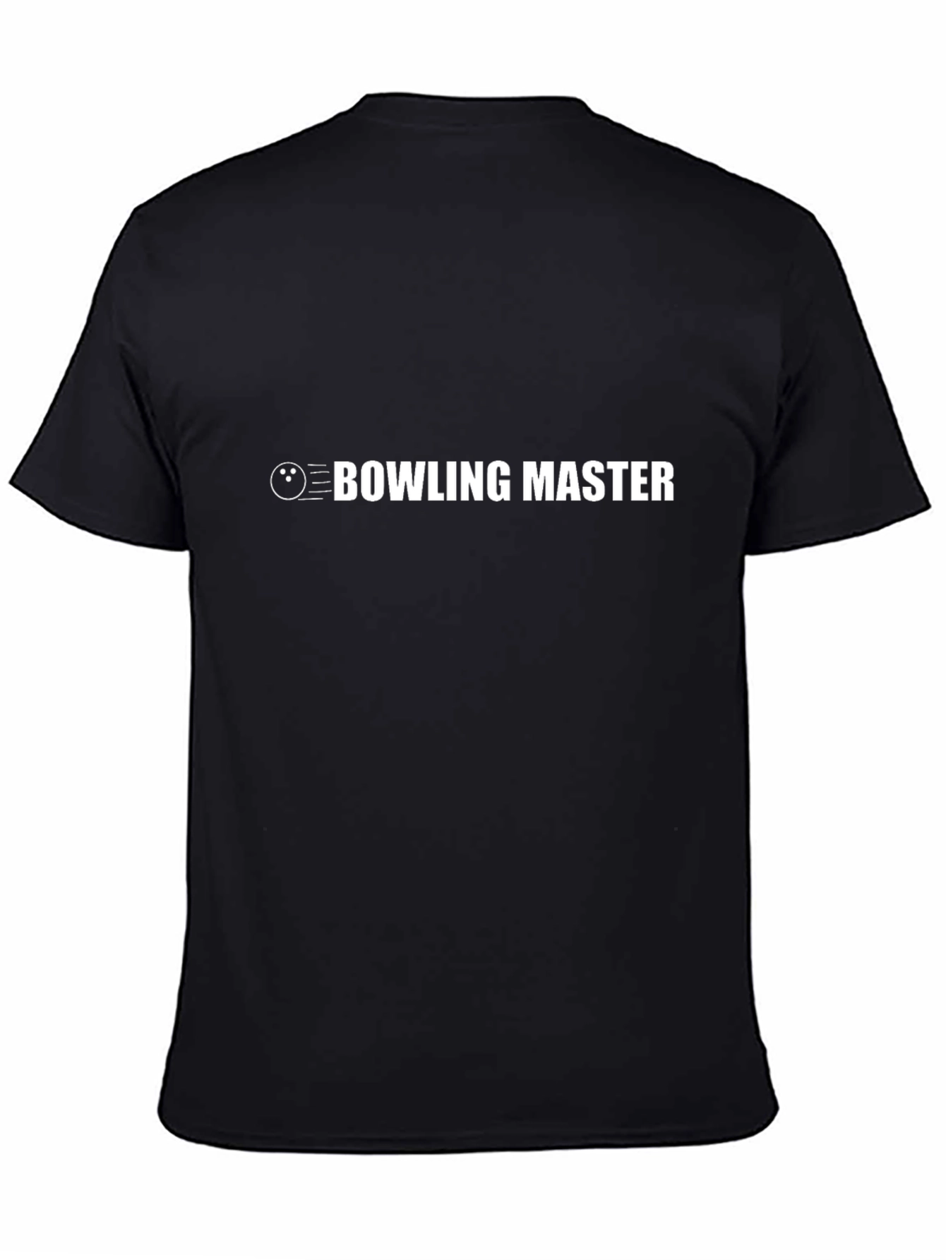 Bowling Master Graphic Tee - Black Cotton T-Shirt