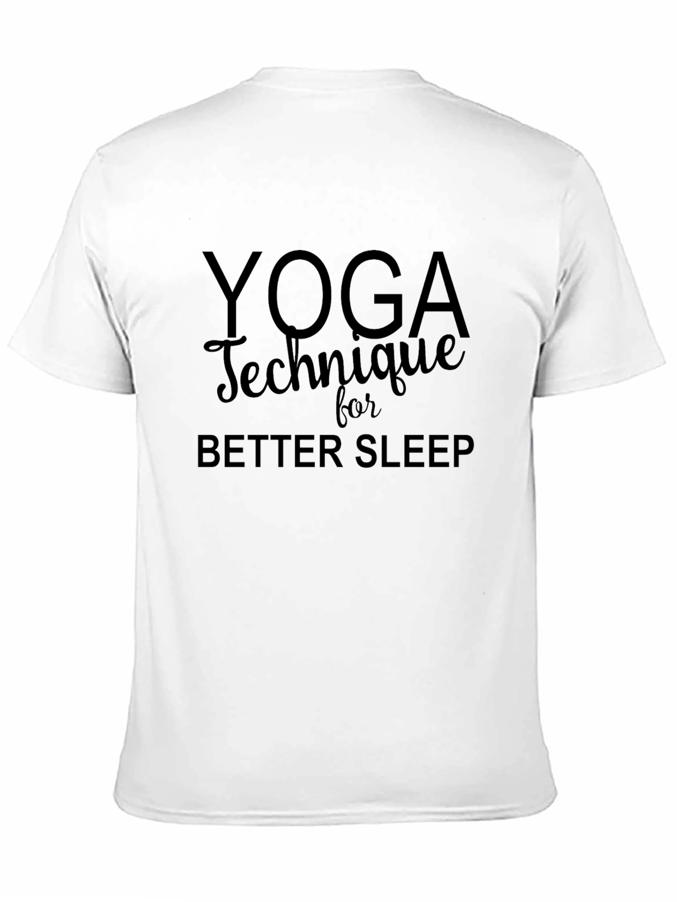 Yoga Technique for Better Sleep Black T-Shirt