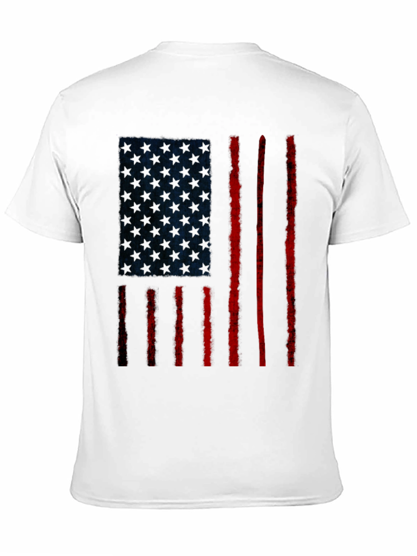 Distressed American Flag Graphic T-Shirt