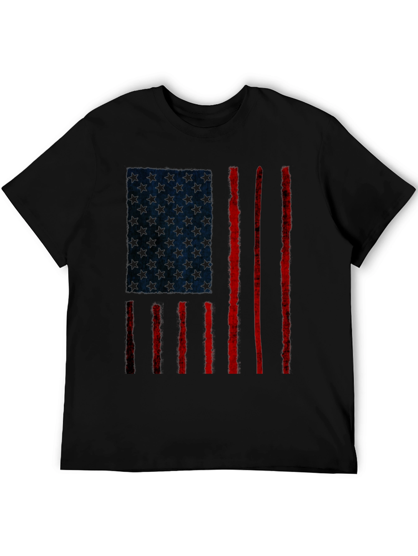 Distressed American Flag Graphic T-Shirt