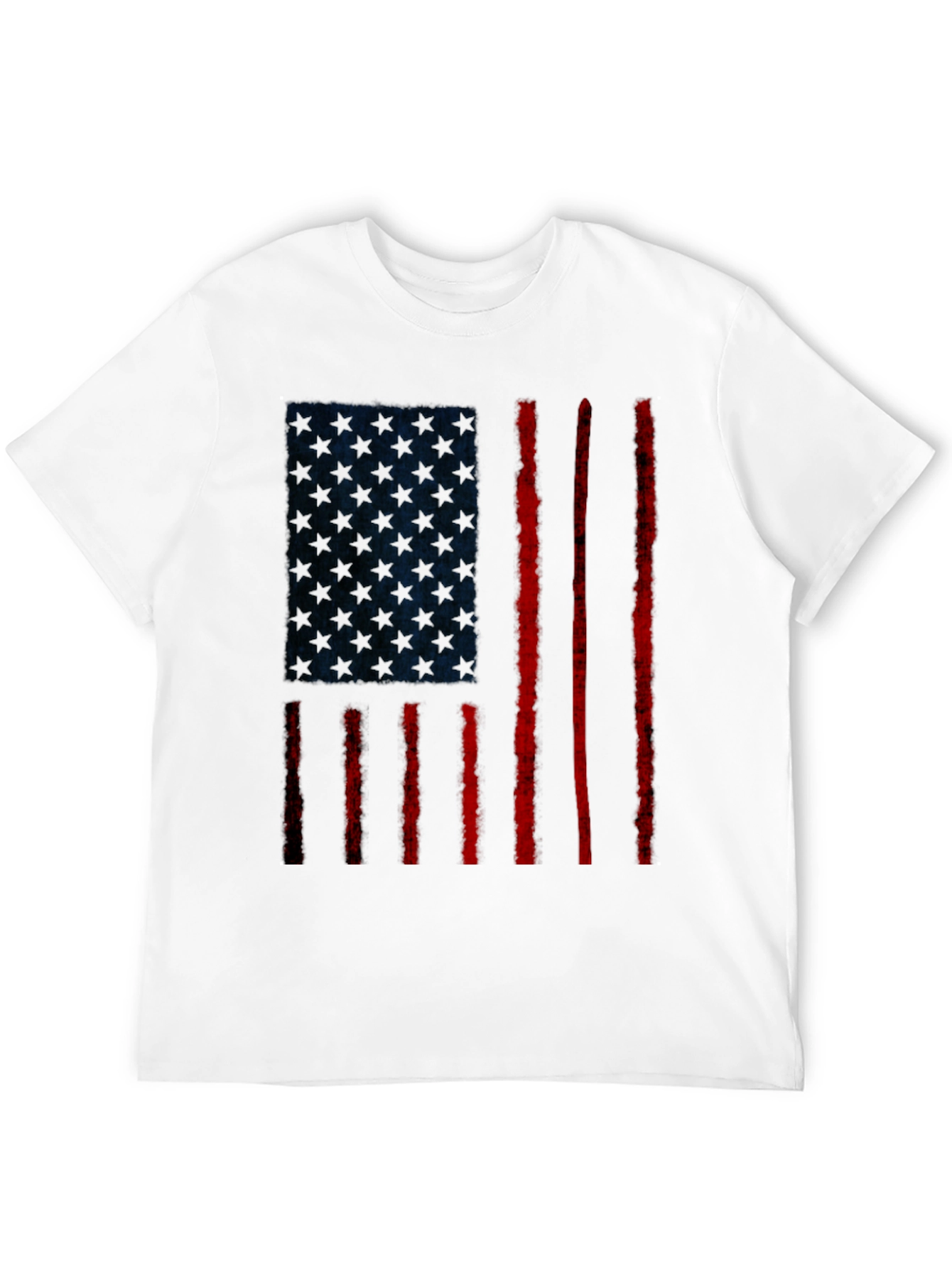 Distressed American Flag Graphic T-Shirt