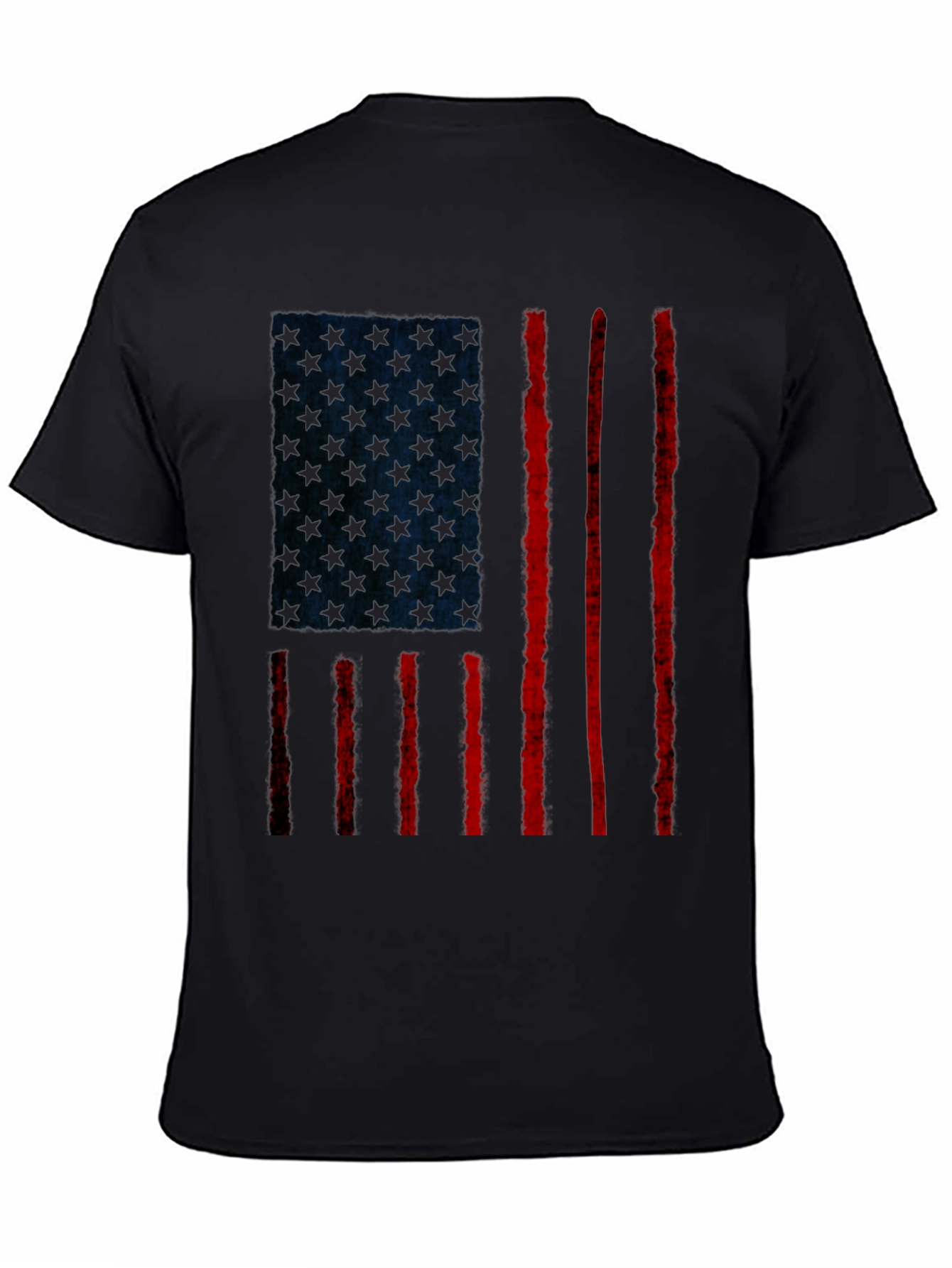 Distressed American Flag Graphic T-Shirt