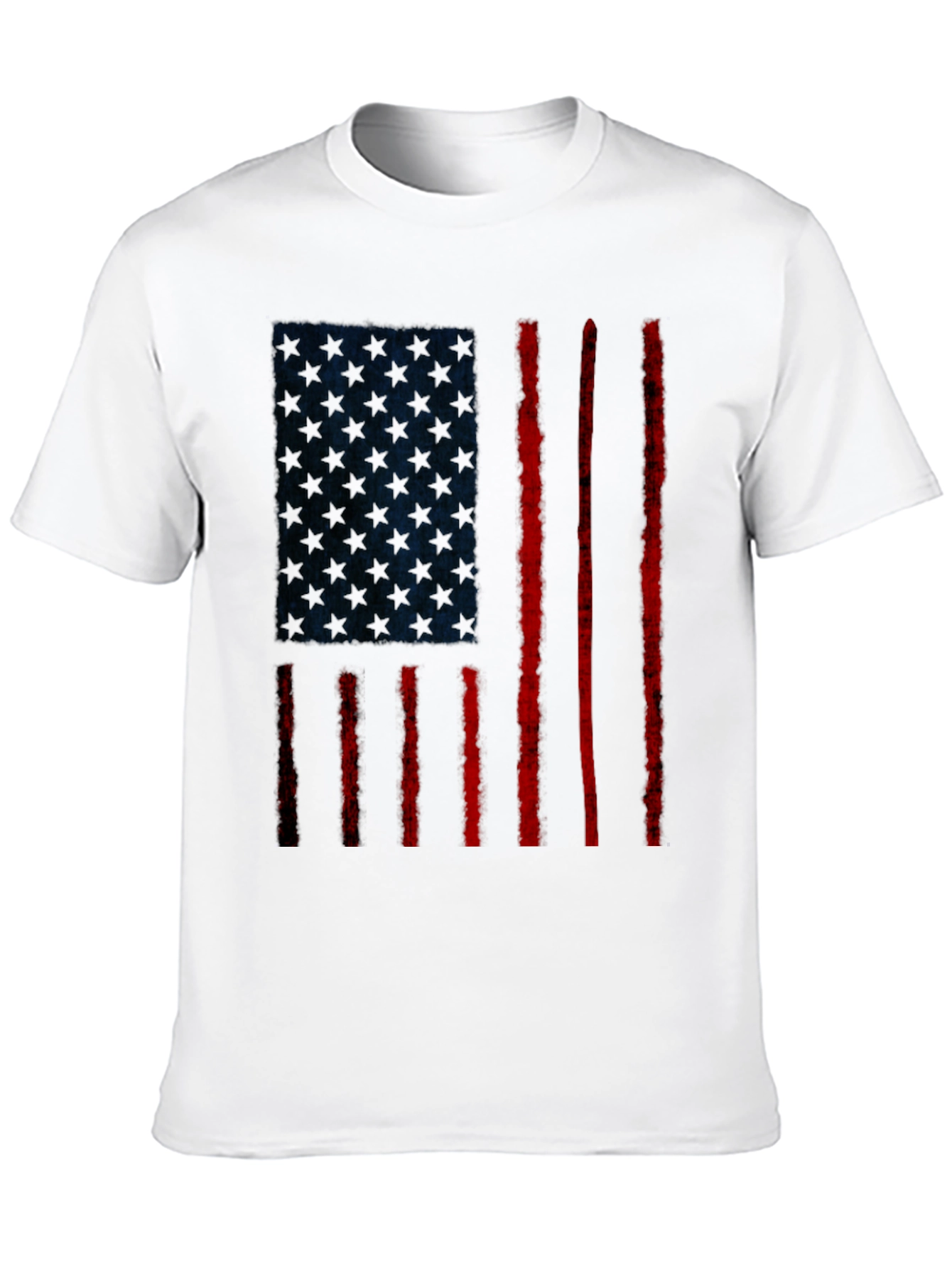 Distressed American Flag Graphic T-Shirt
