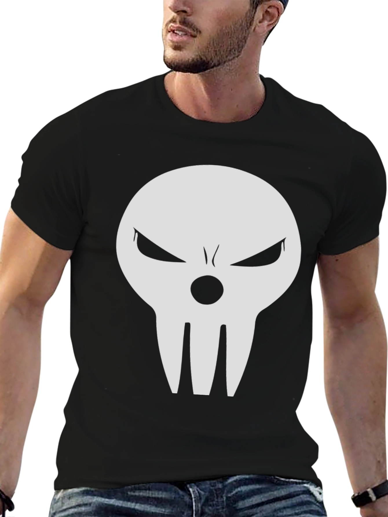 Skull Graphic Tee - Mens Black T-Shirt