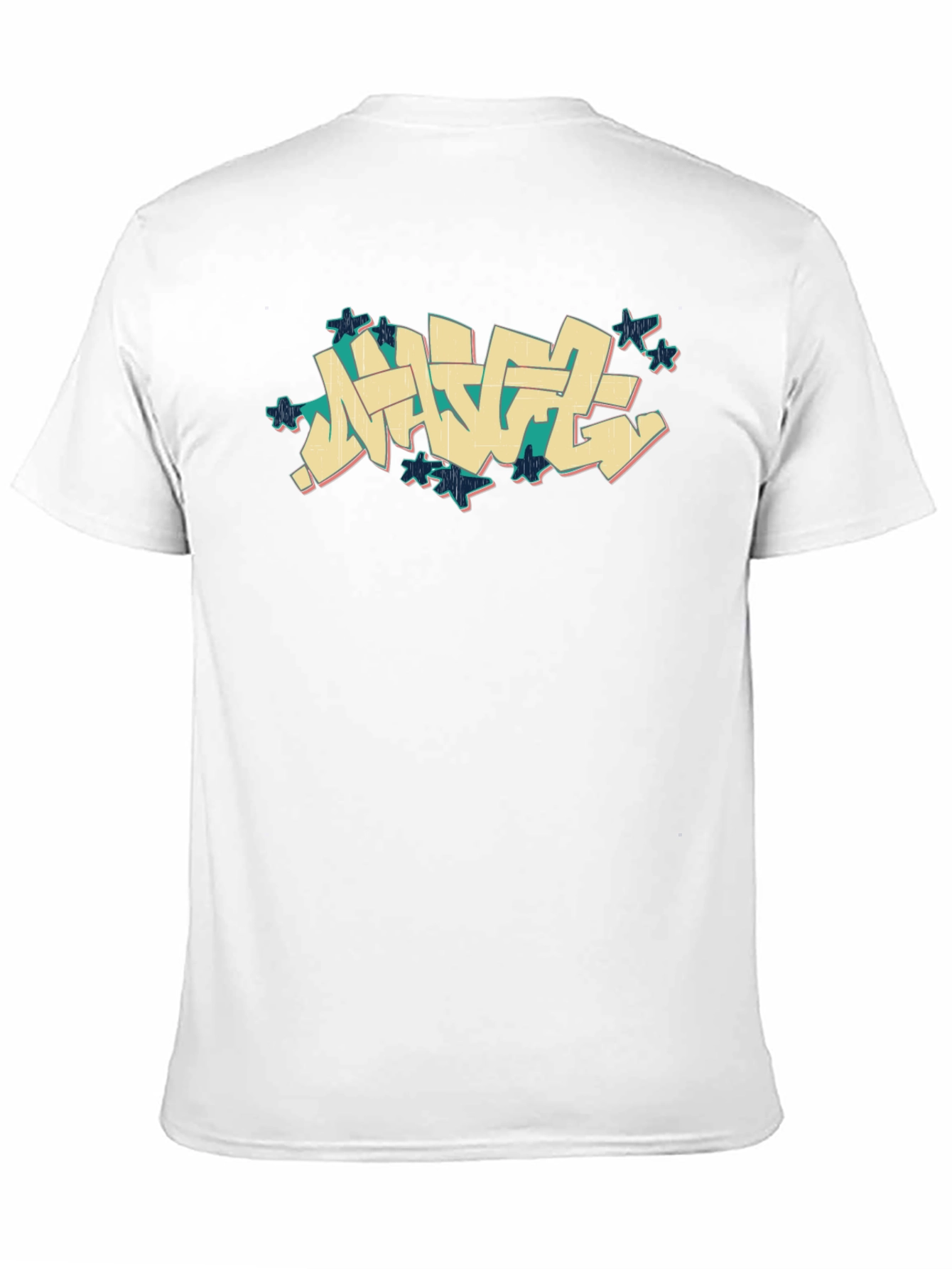 Urban Graffiti Style Black T-Shirt