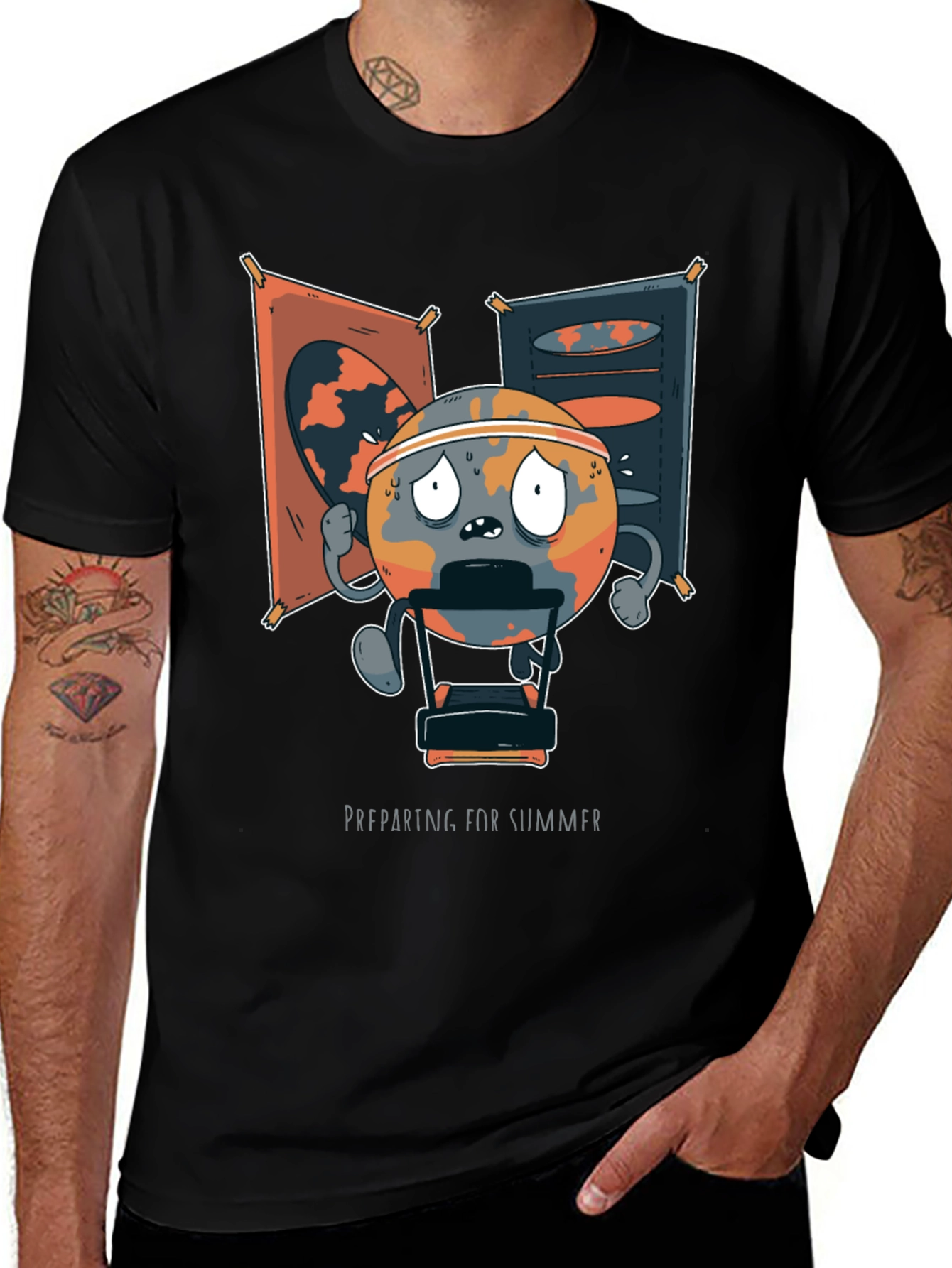 Earth Preparing for Summer Graphic T-Shirt