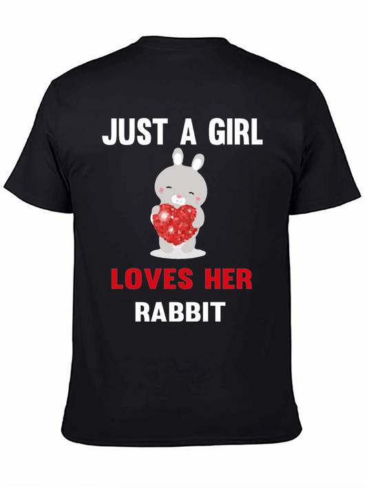 Just A Girl Loves Her Rabbit T-Shirt