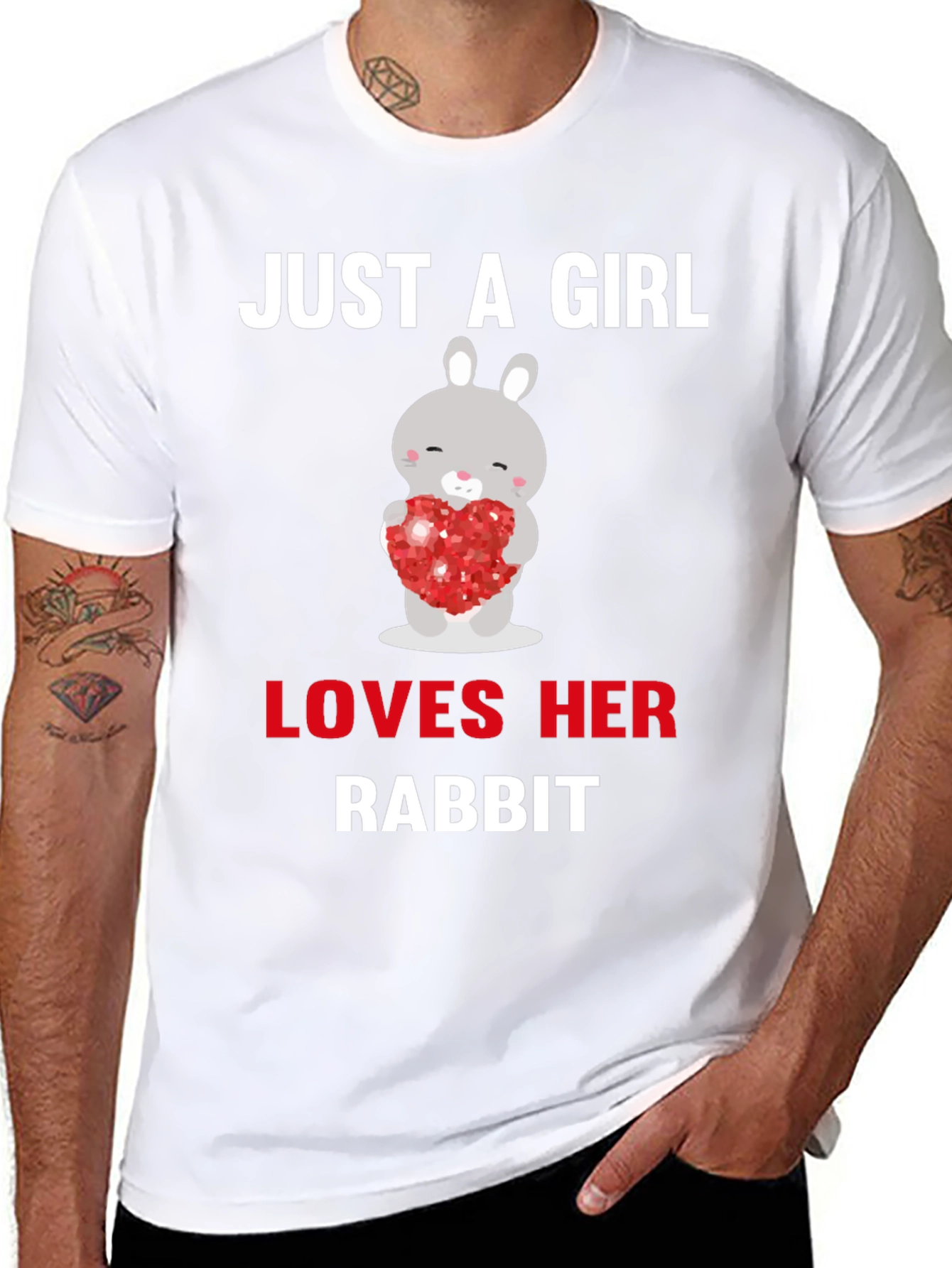 Just A Girl Loves Her Rabbit T-Shirt