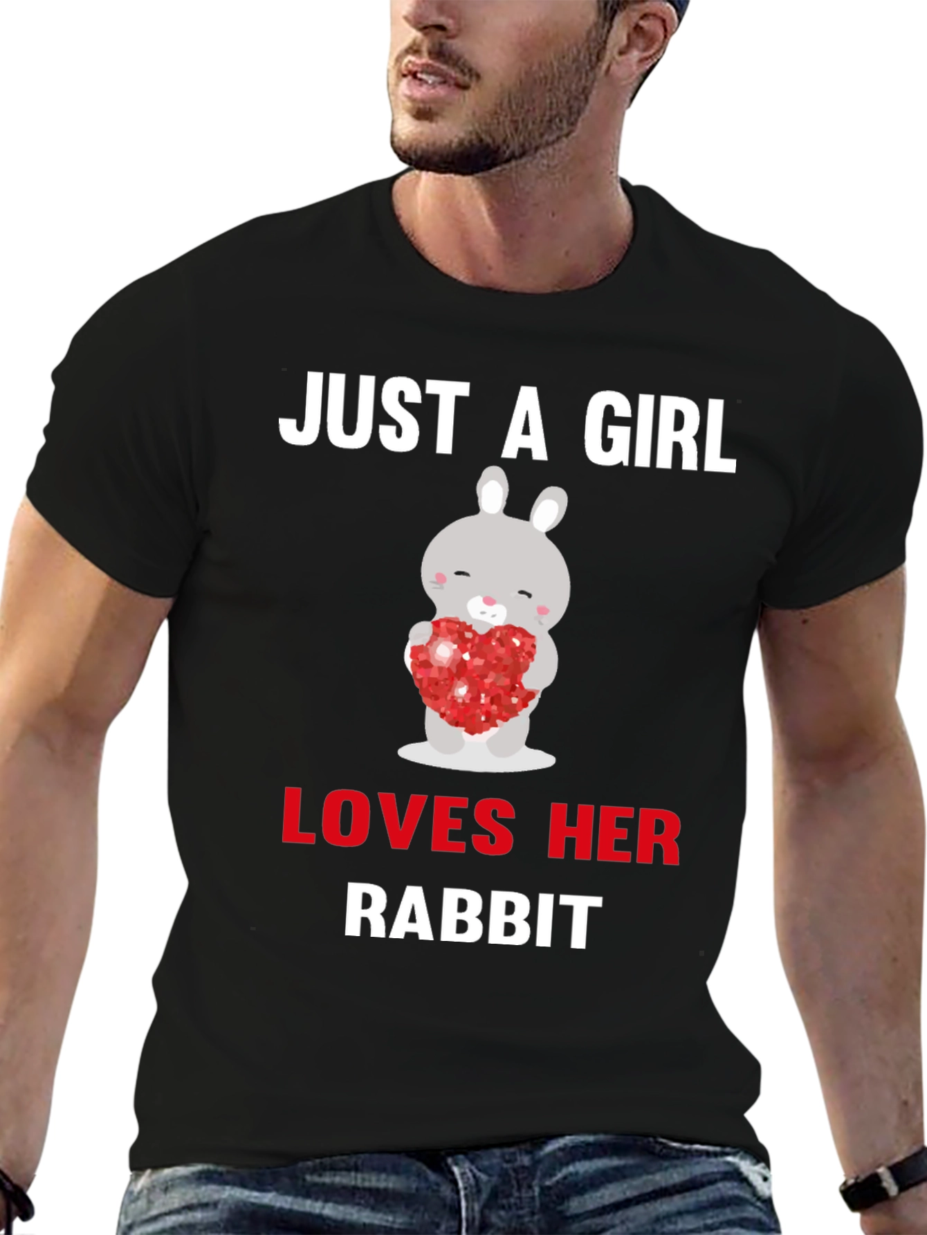 Just A Girl Loves Her Rabbit T-Shirt