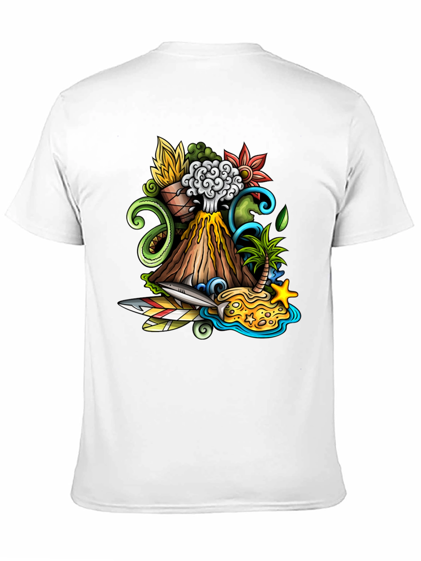 Volcano Island Graphic Tee