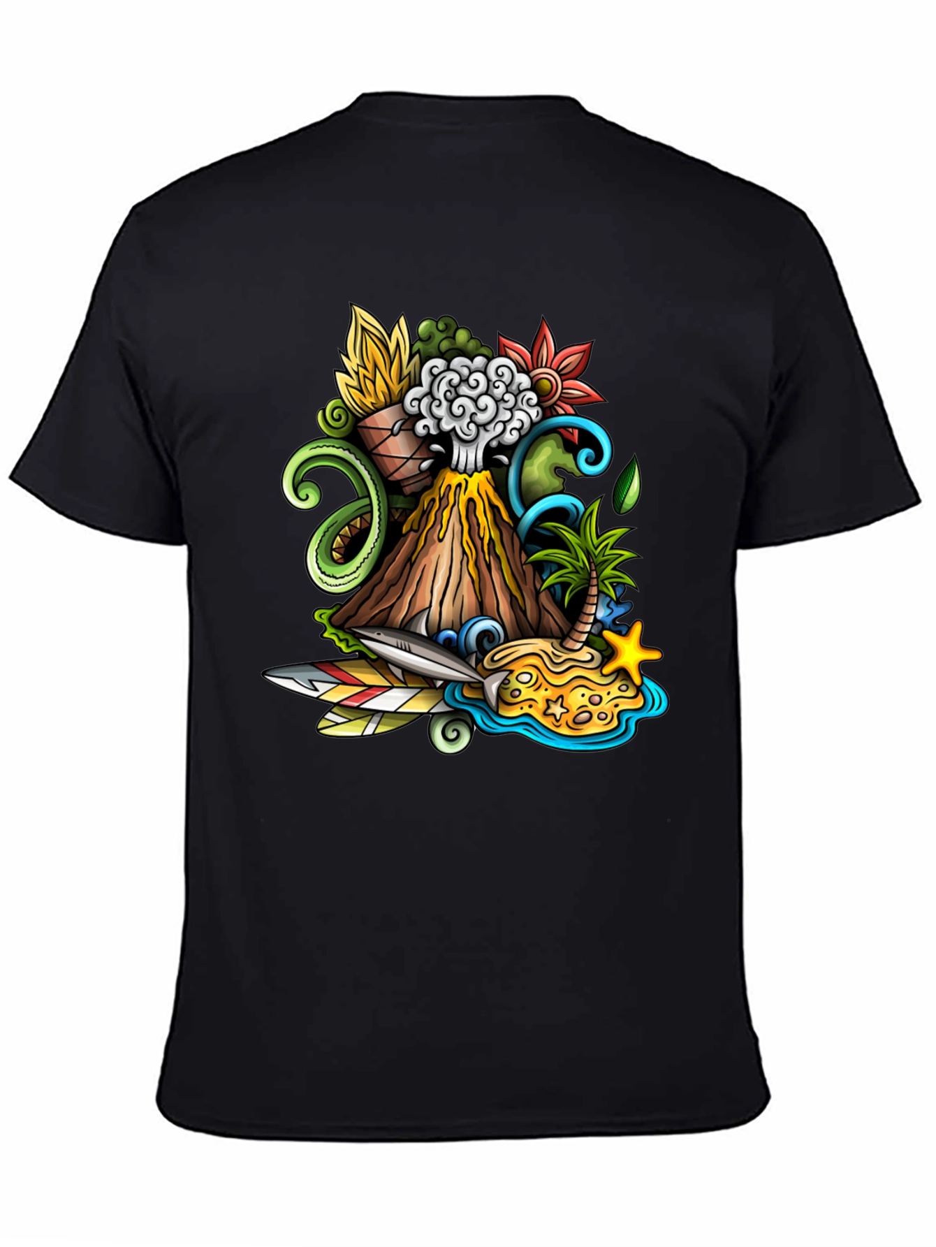 Volcano Island Graphic Tee