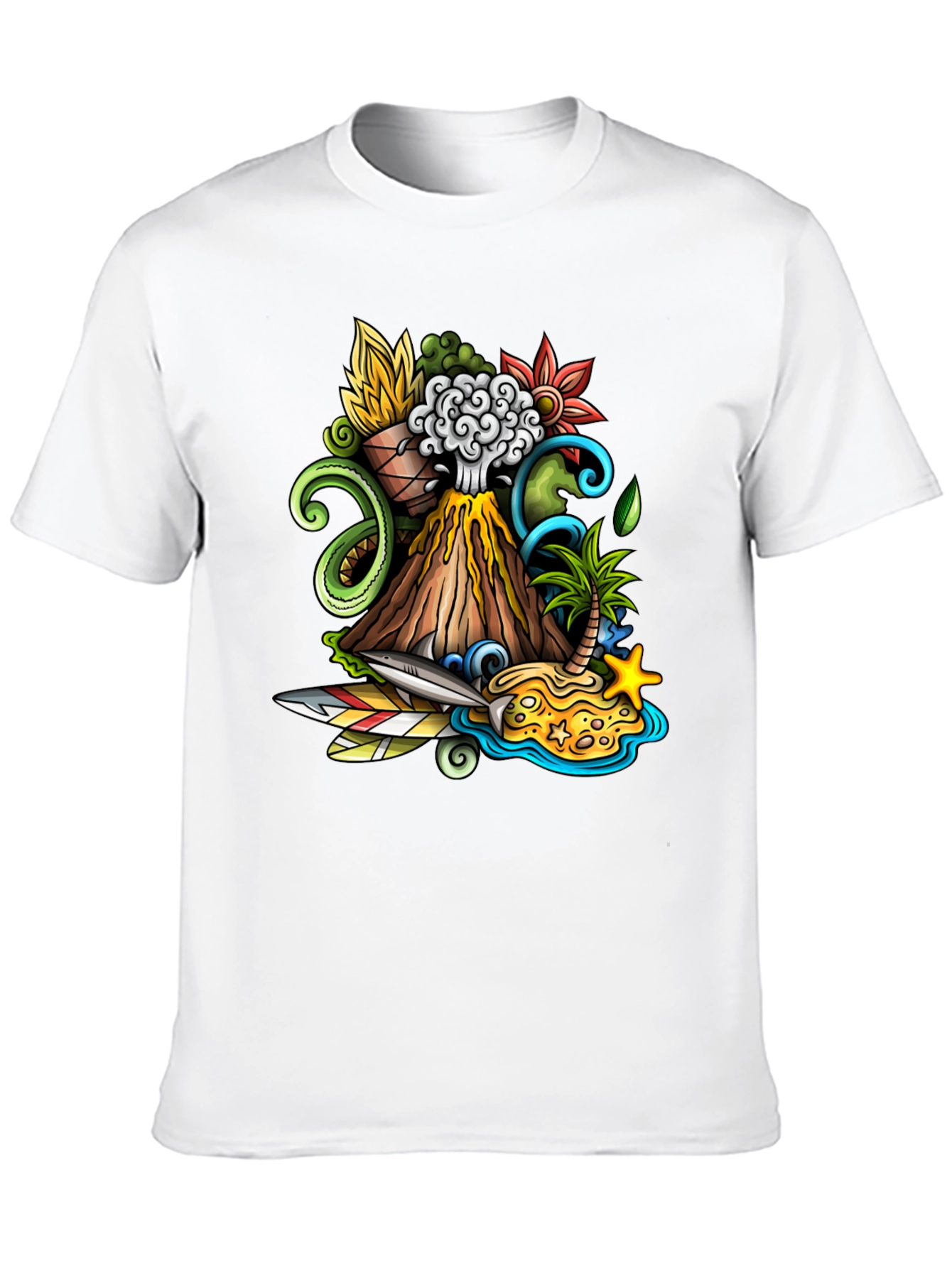 Volcano Island Graphic Tee