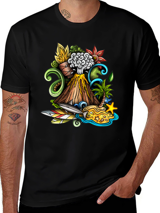 Volcano Island Graphic Tee