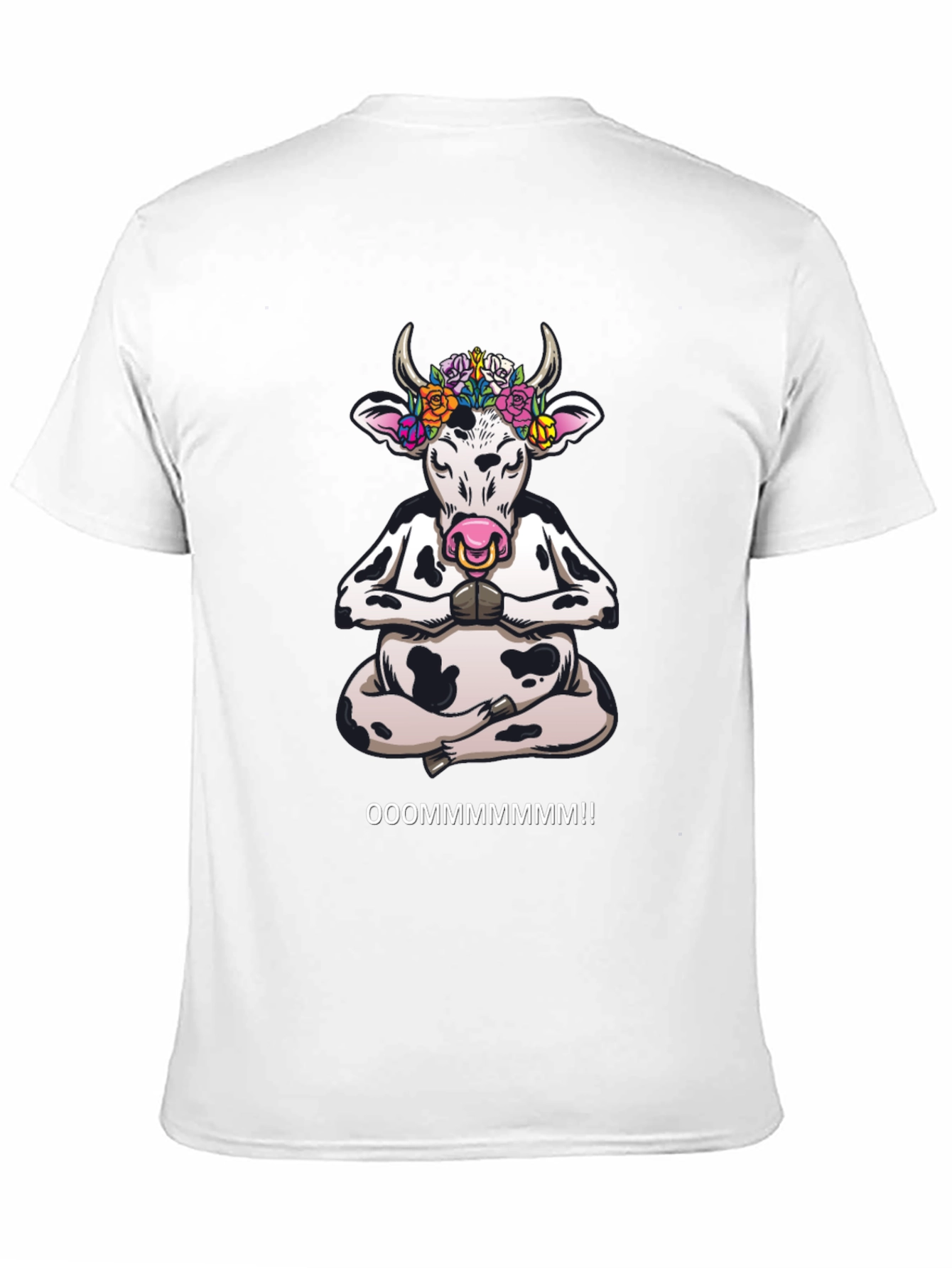 Meditating Cow Graphic T-Shirt - OOOOMMMMMMM!!