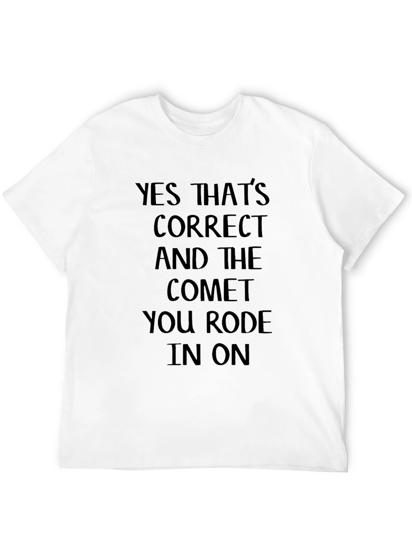 Humorous Comet Graphic Tee