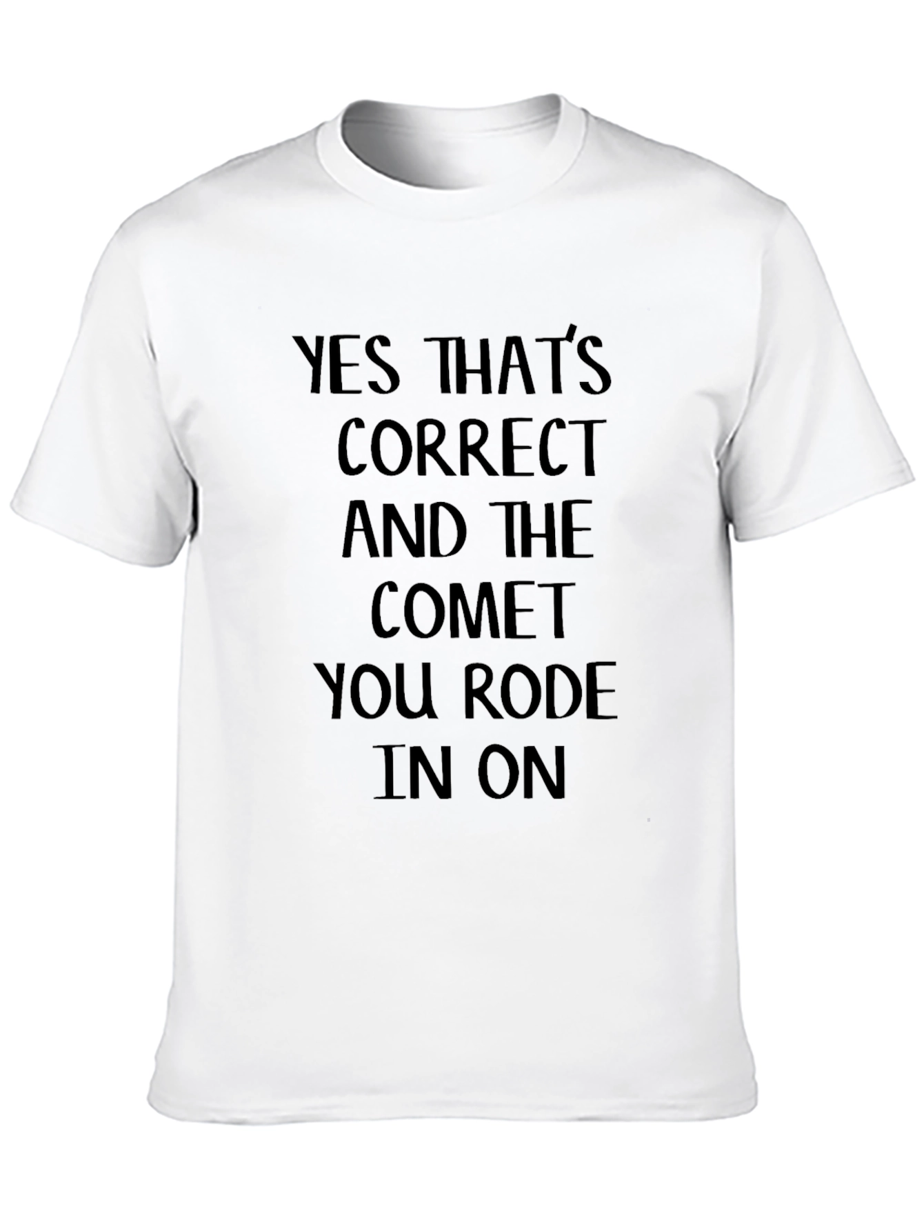 Humorous Comet Graphic Tee