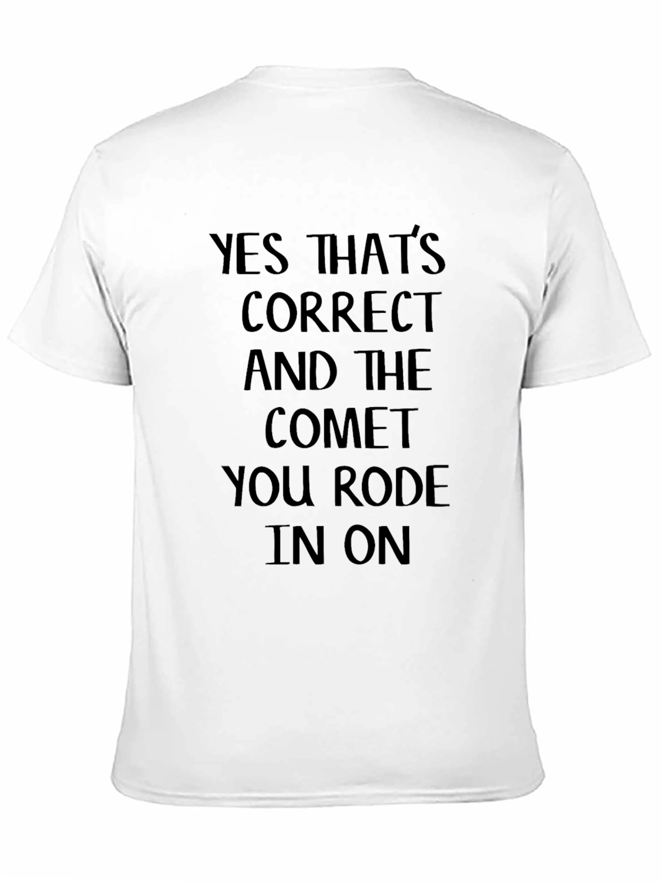 Humorous Comet Graphic Tee