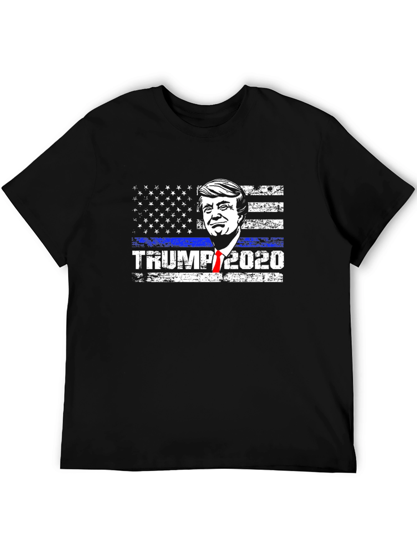 Trump 2020 Thin Blue Line Graphic Tee