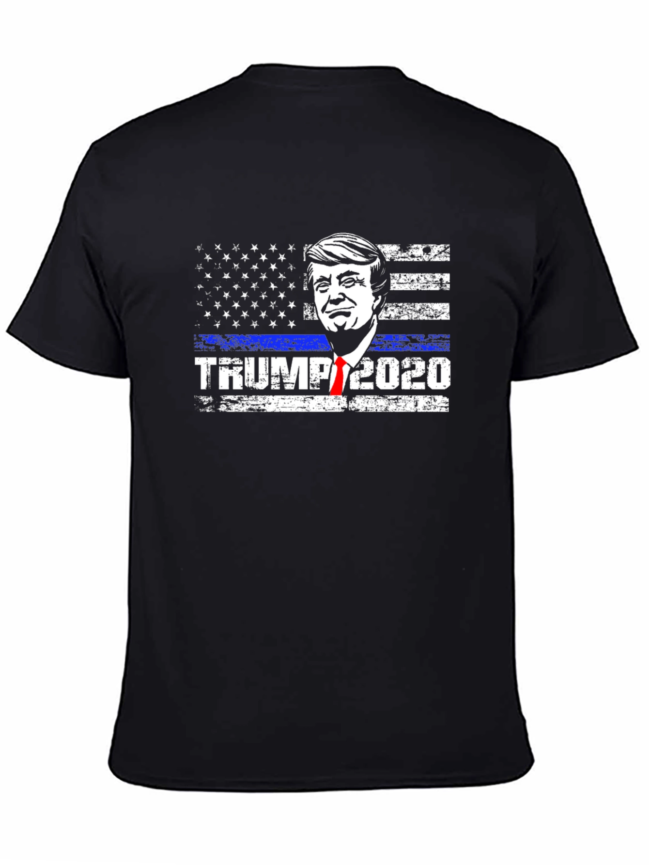 Trump 2020 Thin Blue Line Graphic Tee