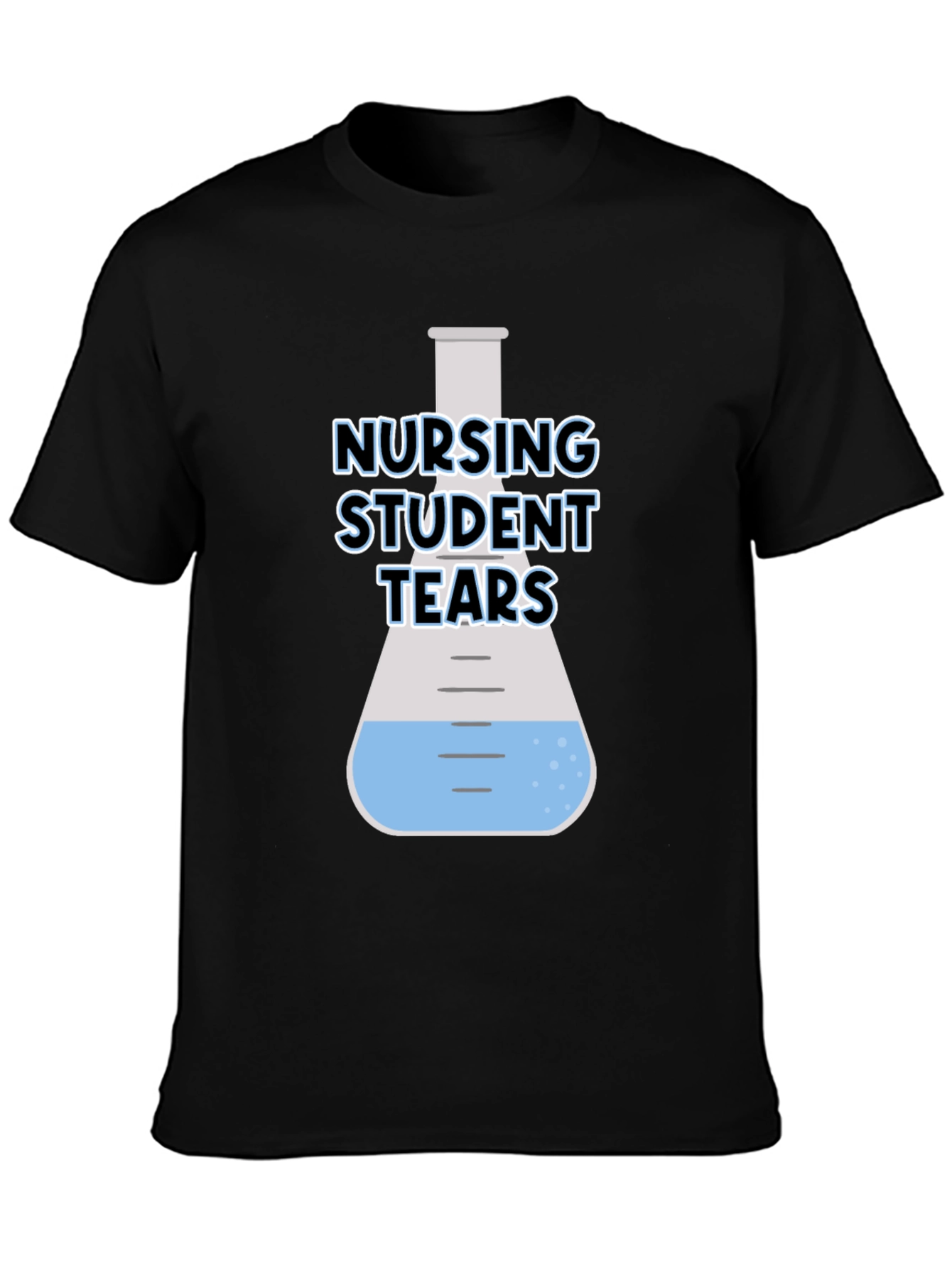 Nursing Student Tears Black T-Shirt