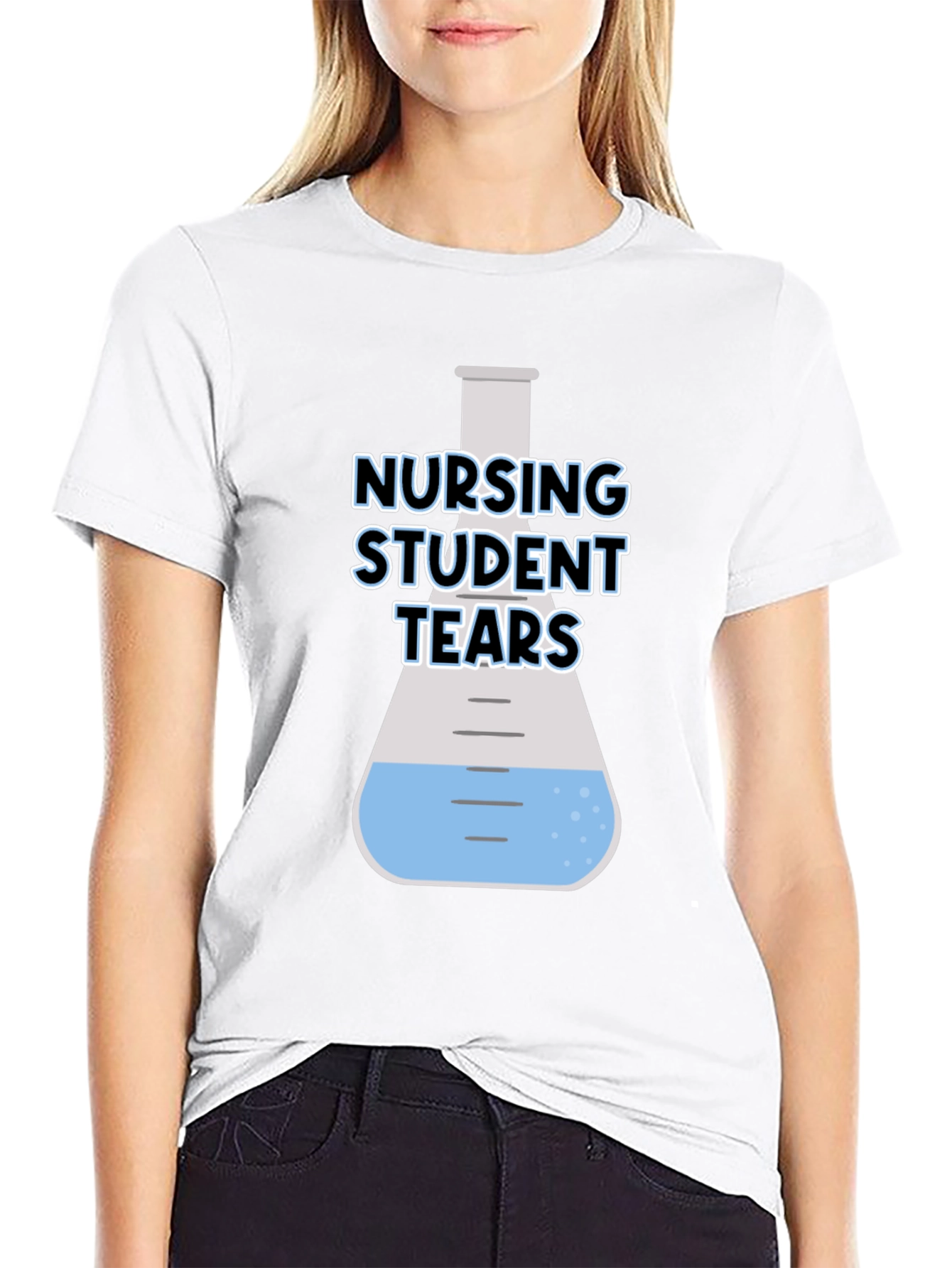 Nursing Student Tears Black T-Shirt