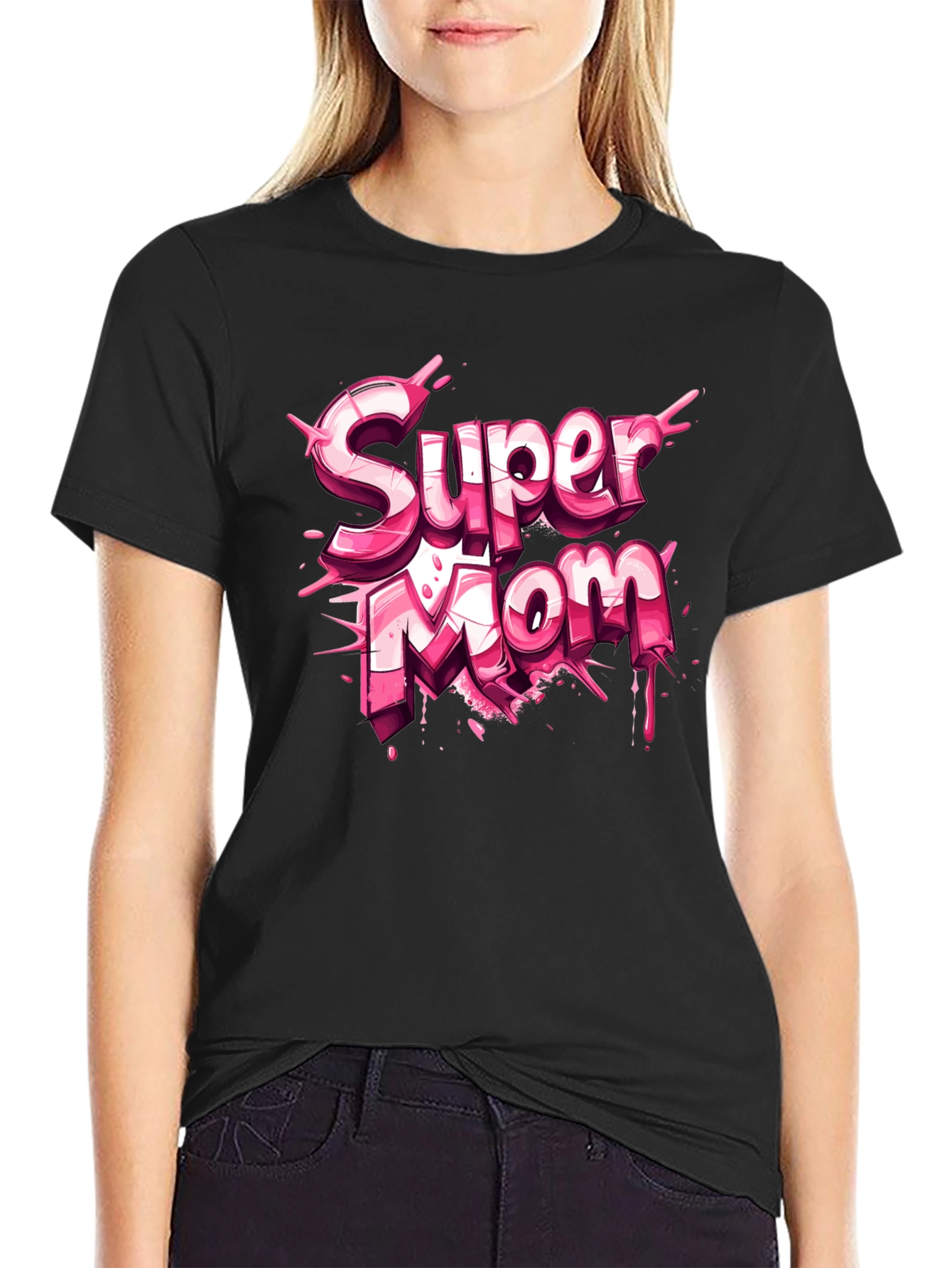Super Mom Graphic T-Shirt - Mothers Day Gift