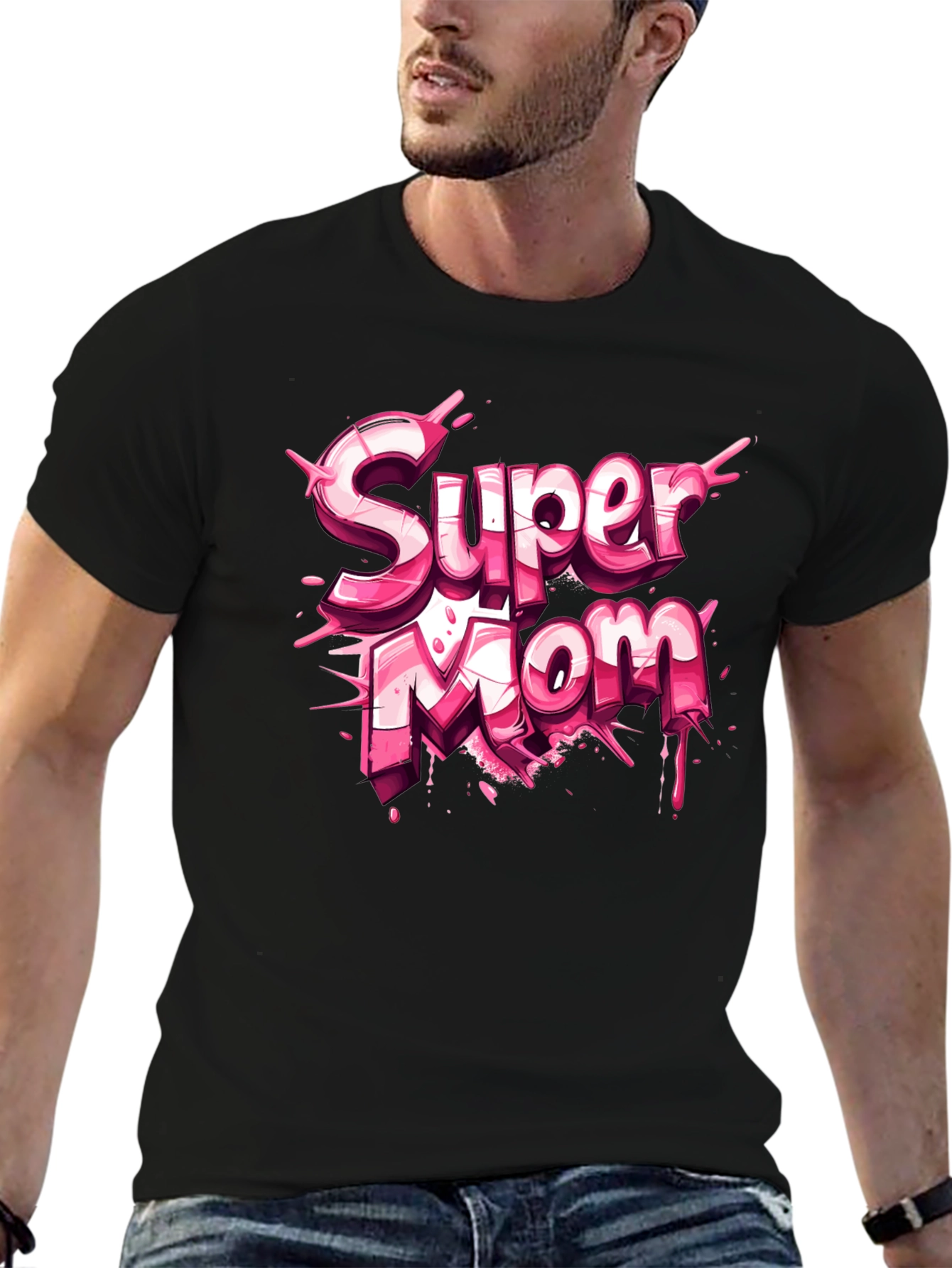 Super Mom Graphic T-Shirt - Mothers Day Gift