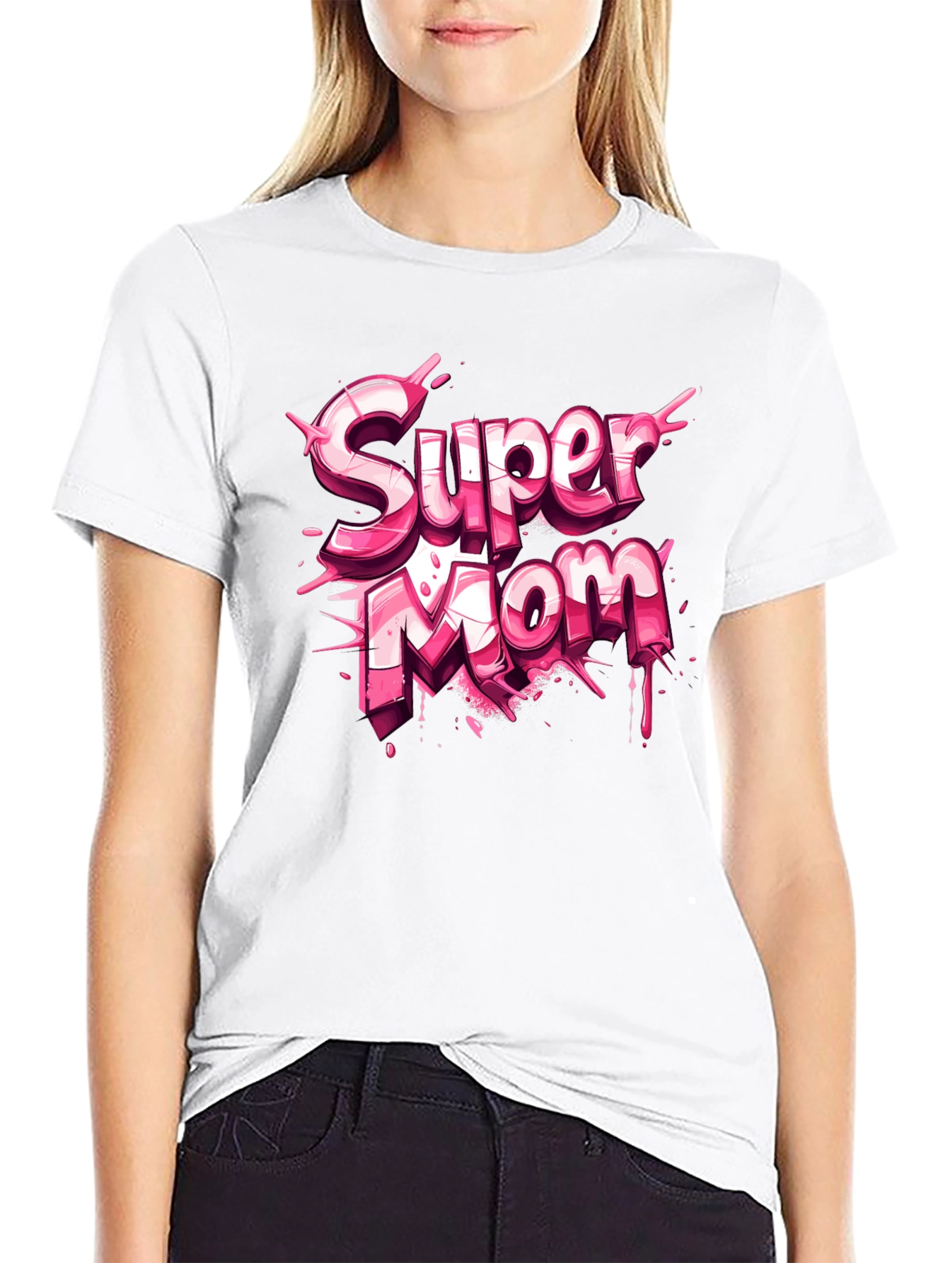 Super Mom Graphic T-Shirt - Mothers Day Gift