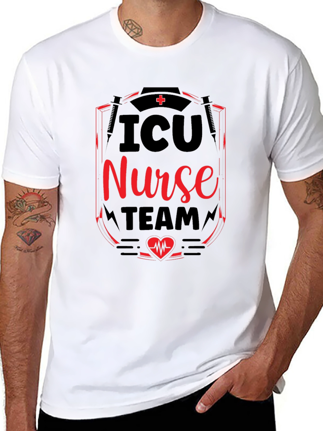 ICU Nurse Team T-Shirt - Medical Staff Tee