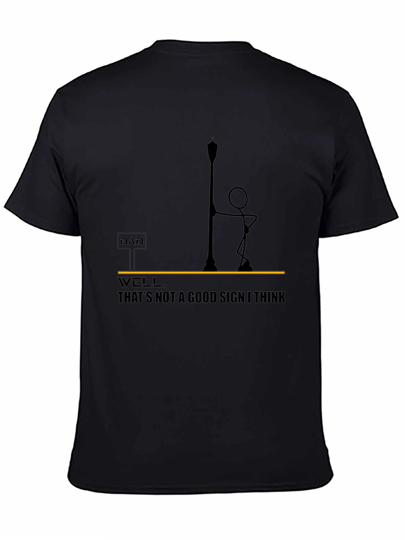 Bad Sign T-Shirt - Funny Stick Figure Design