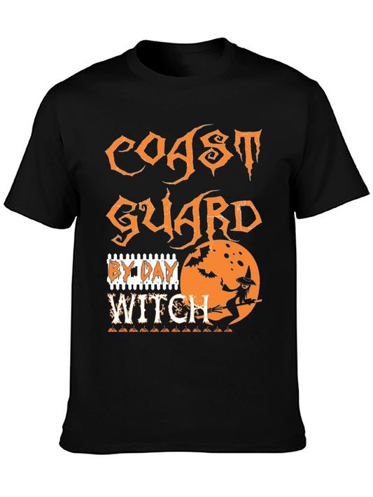 Coast Guard By Day Witch T-Shirt - Halloween Tee